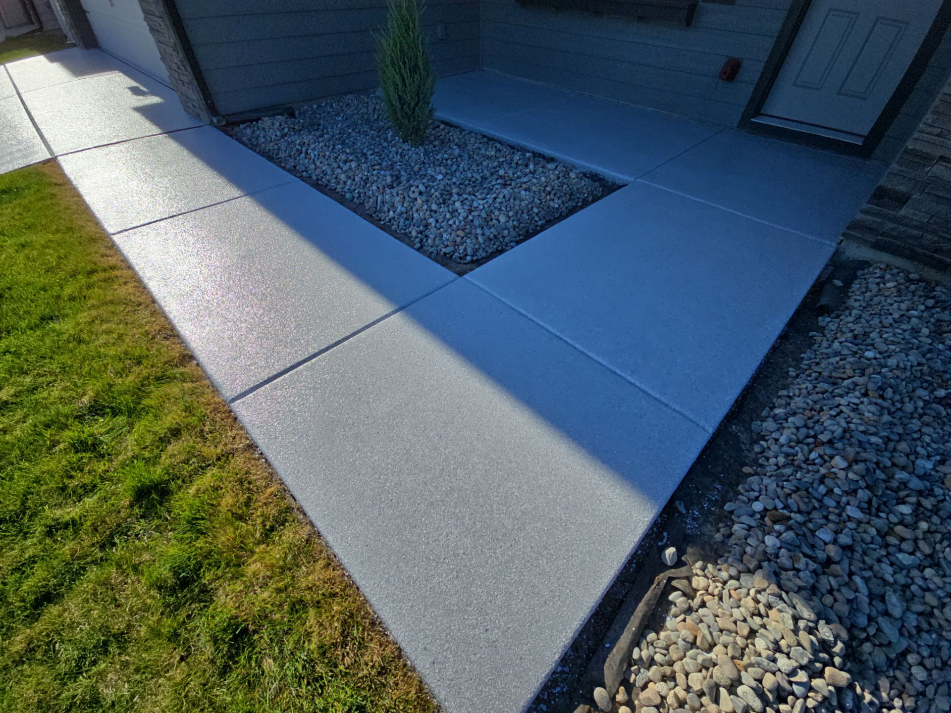 Driveway, garage, walkway Transformation using Ash Hybrid by Croc Coatings, LLC