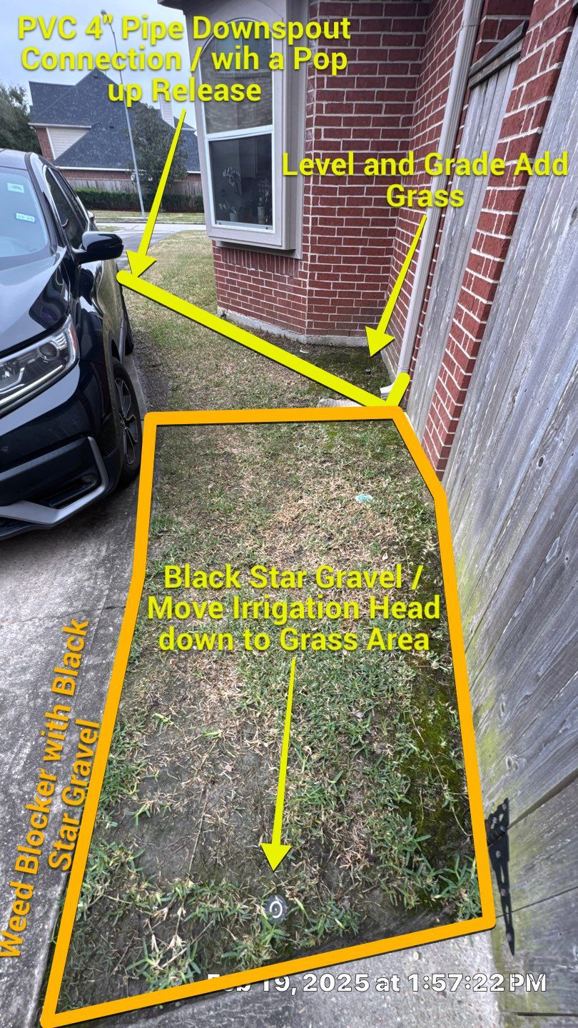 🌟 Steven’s Garage & Backyard Drainage Makeover by Texas Urban Elements