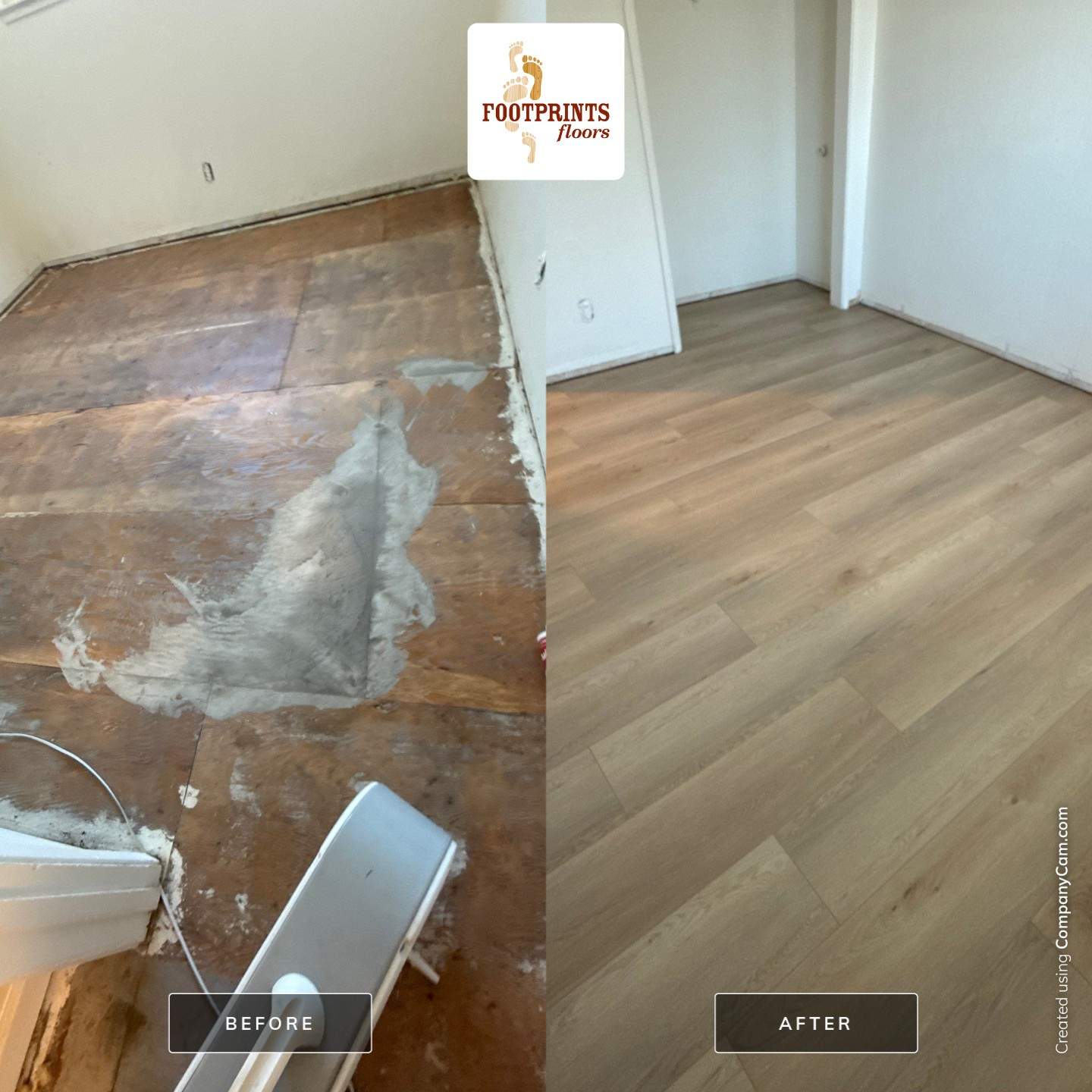 LVP install by Footprints Floors South Sacramento