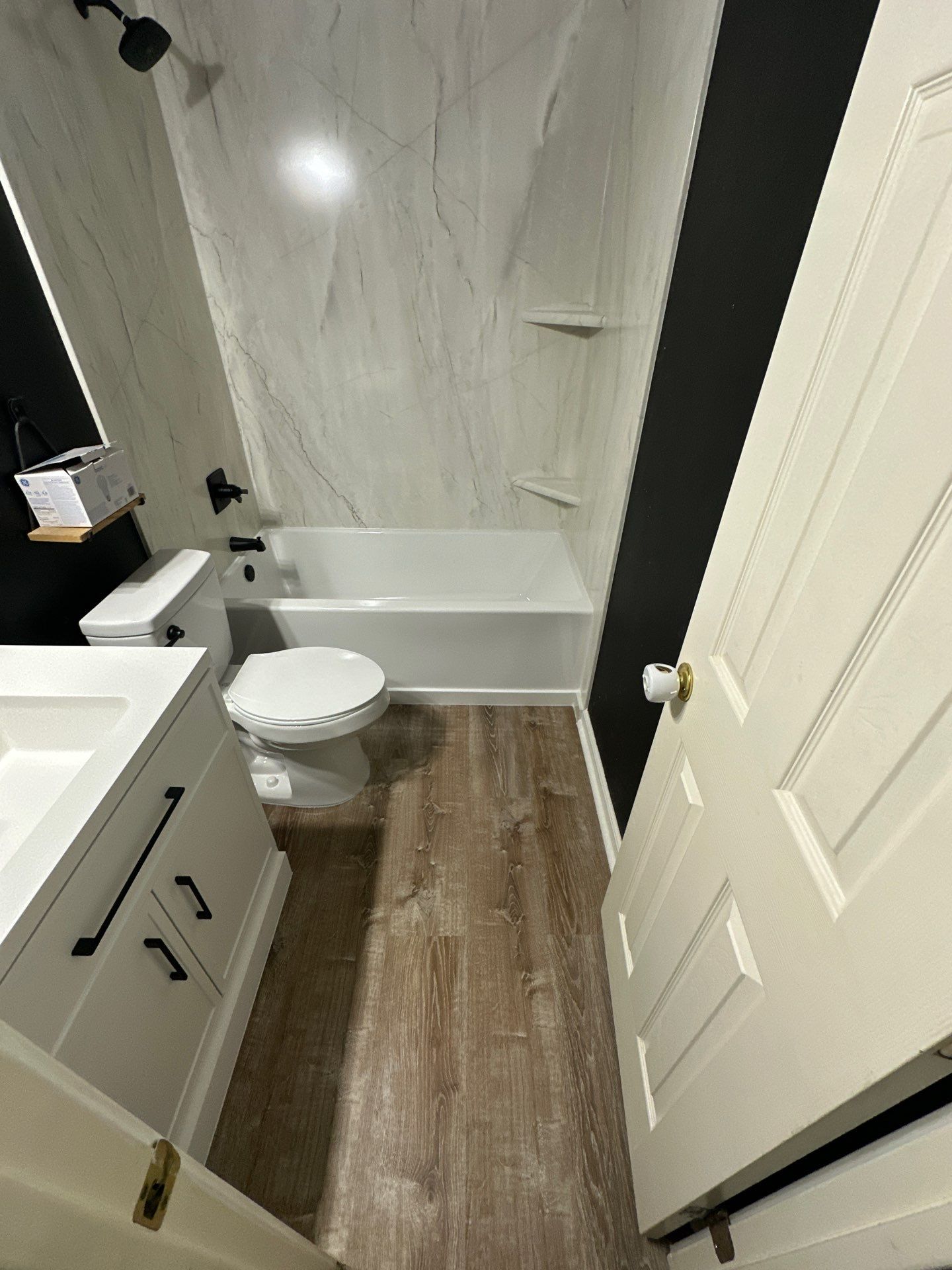 Two bathroom remodel in Buda by Lane Lauritsen - The Hill Country, Texas