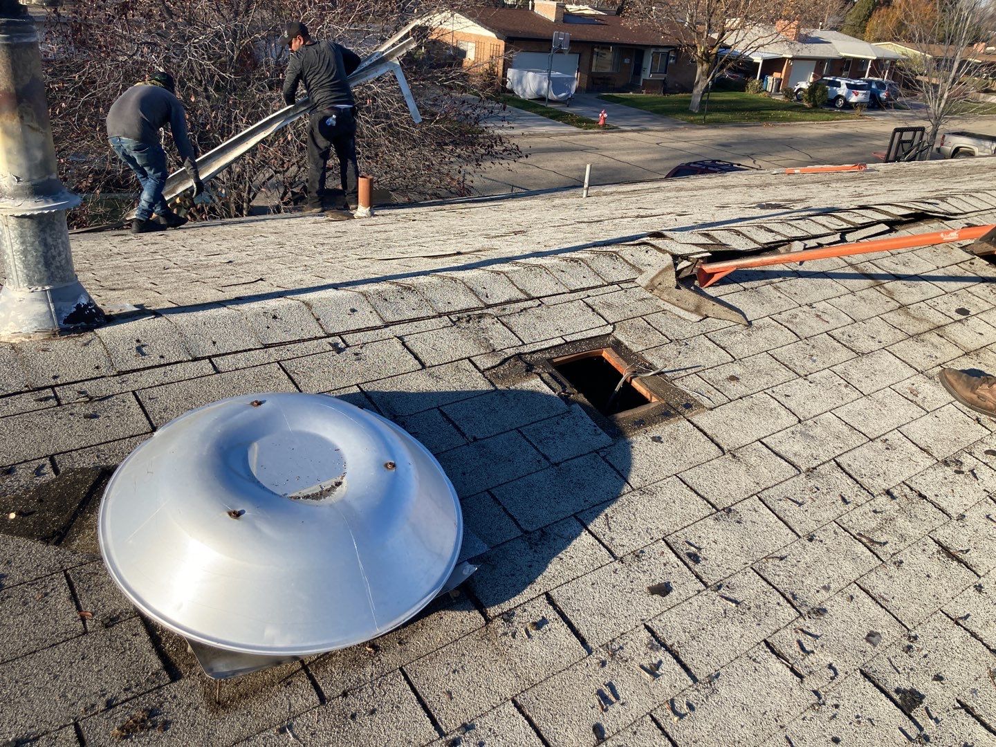 Meridian Single Level Residential Roofing Installation by ID Roofing LLC