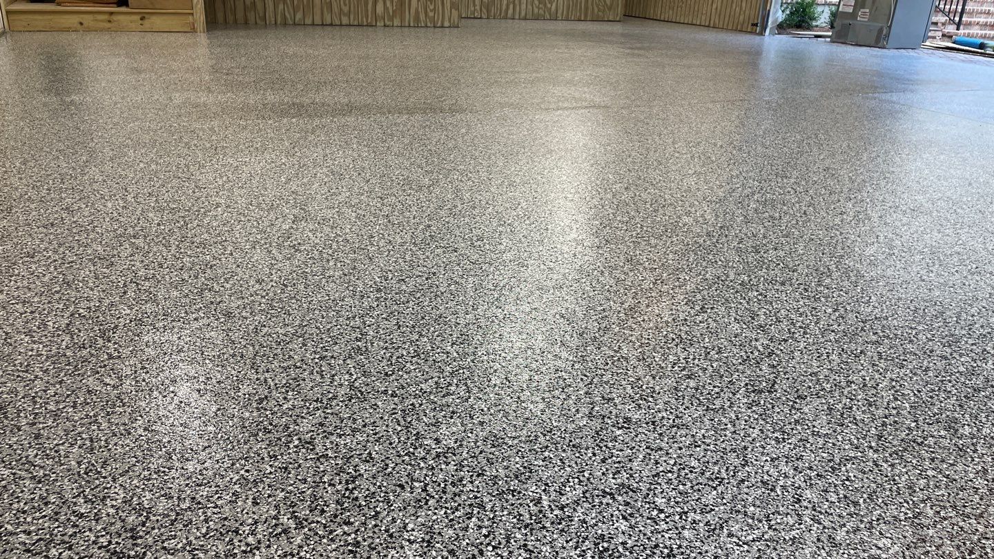 Garage TransFLOORmation using Domino by Innovative Concrete Coatings 