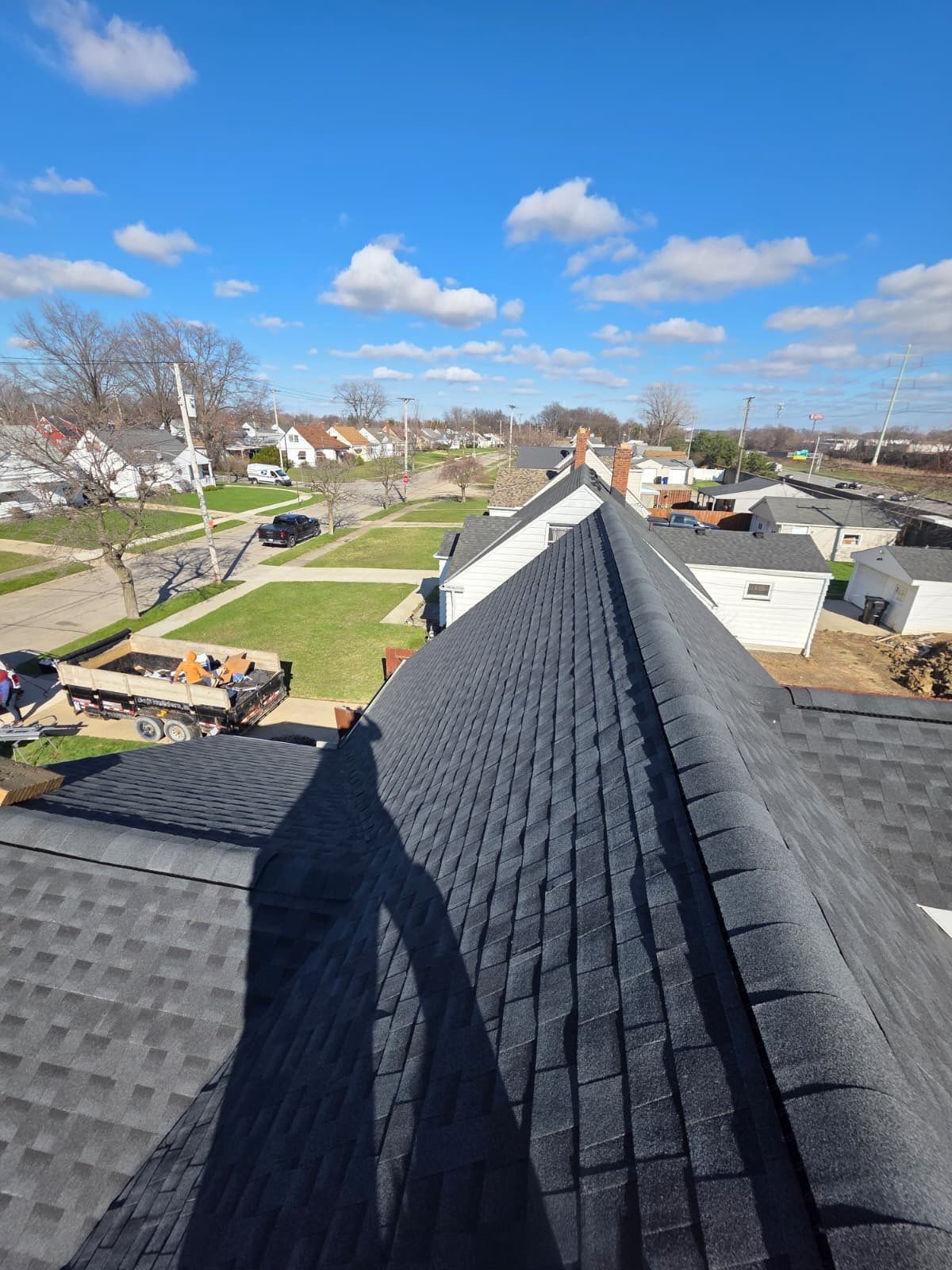Cleveland Roof replacement - Charcoal shingles by Atlas Roofing & Restoration