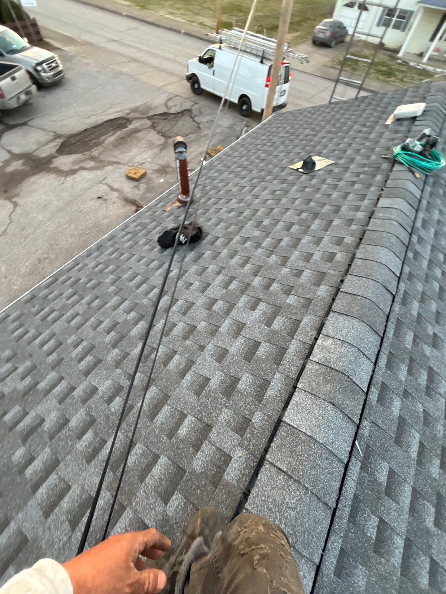 Residential Roofing Installation using GAF Timberline HDZ Pewter Gray by Rainstoppers Roofing