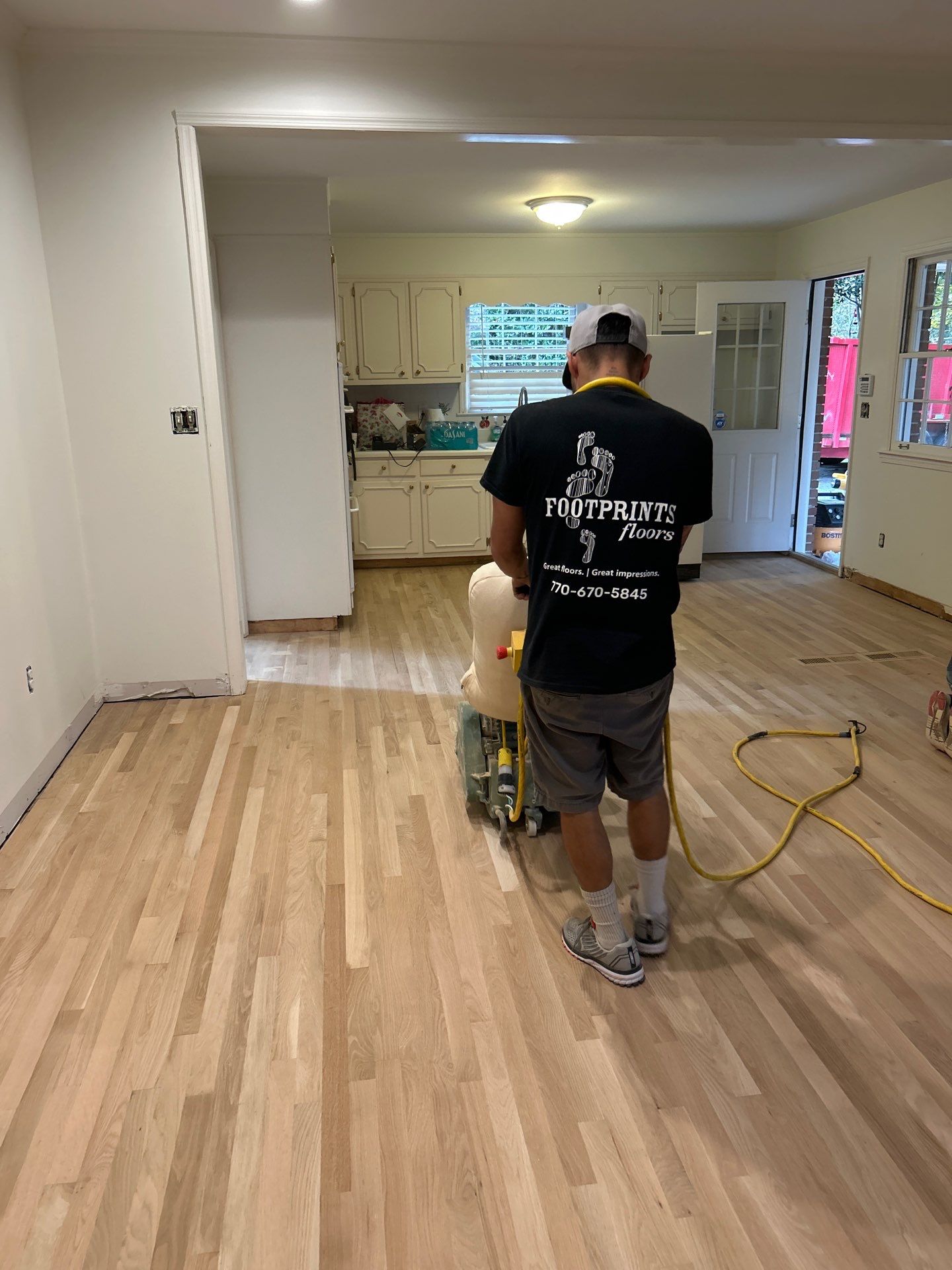 Oak refinish by Footprints Floors of East Atlanta
