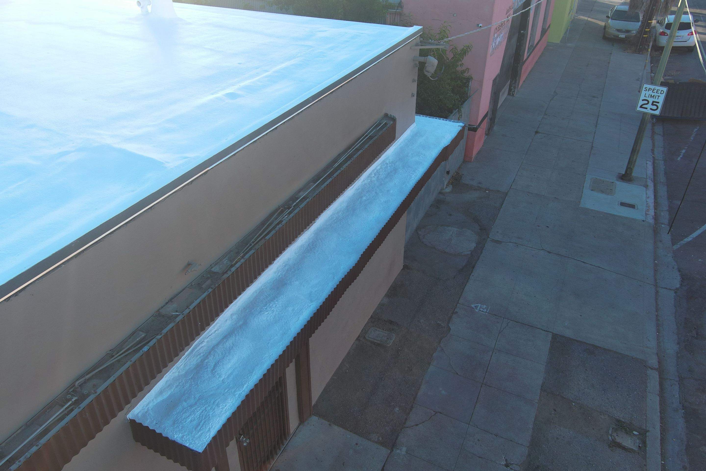 Foam Refurbish using Conklin Benchmark/PUMA XL coatings and spray foam by Straight Edge Roofing Inc