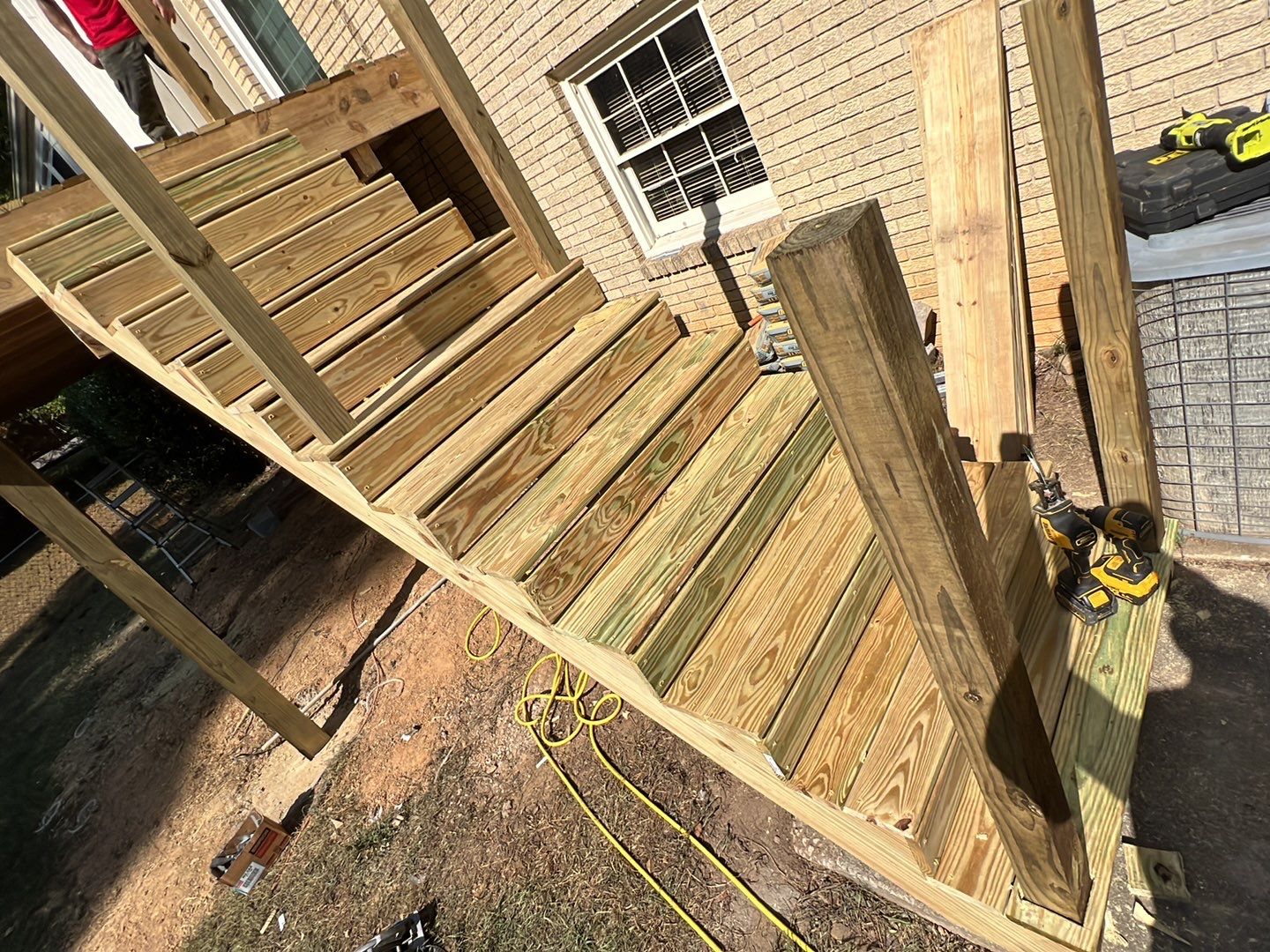 Split Rail Trail - Deck Installation  by Pillar and Pine