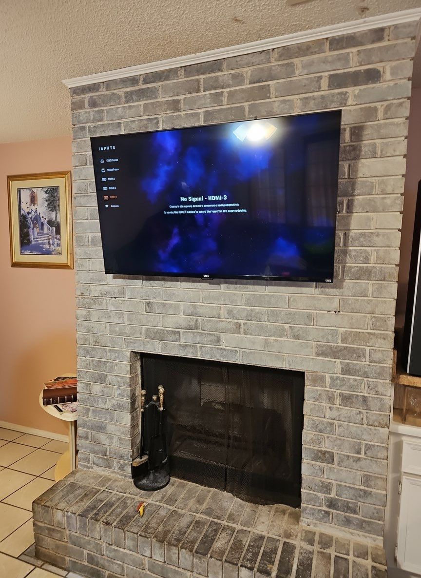 Fireplace TV Mounting Projects by Hangman Mounting & Installation 