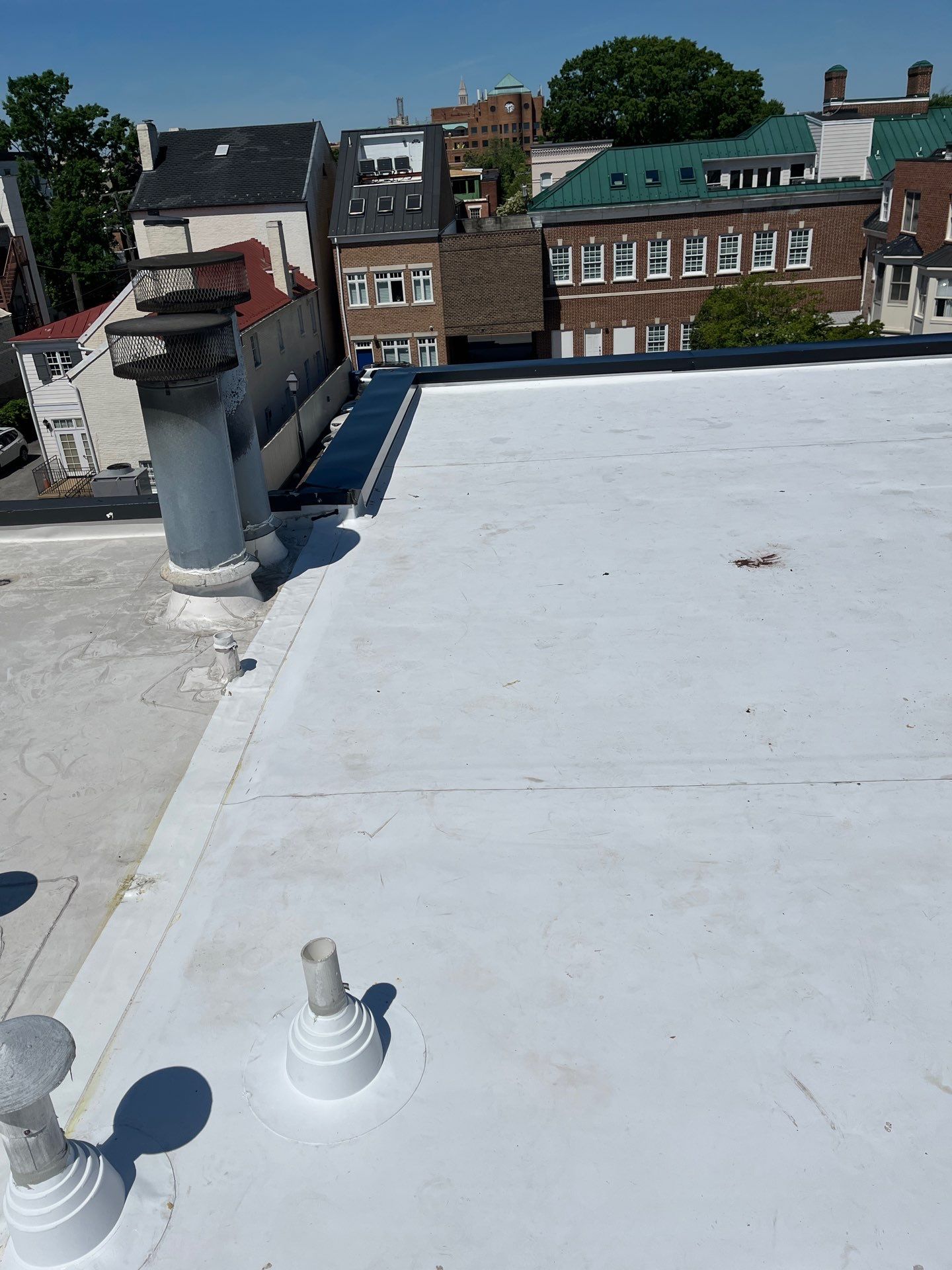 Alexandria: Carlisle Syntec TPO Flat Roof Installation by RM Banning, Inc.