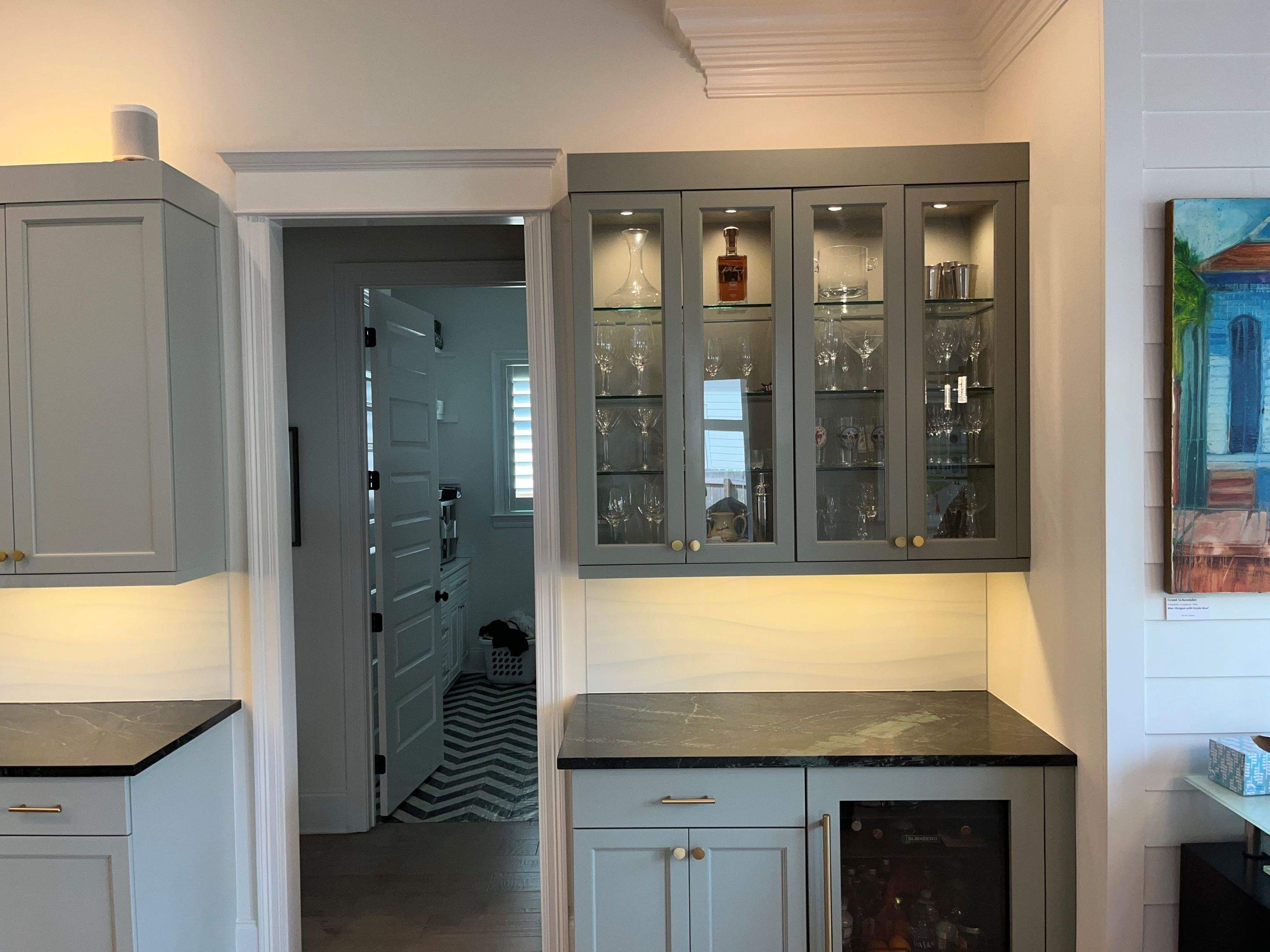 Kitchen Remodel using IMAGIO Solid Glass Backsplash by IMAGIO