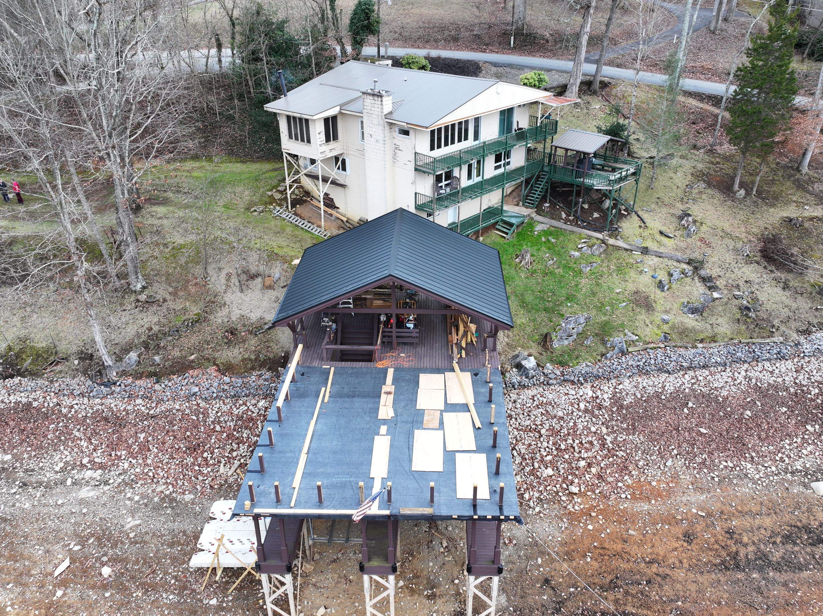 Uhrich Boat Dock by Omnia Roofing