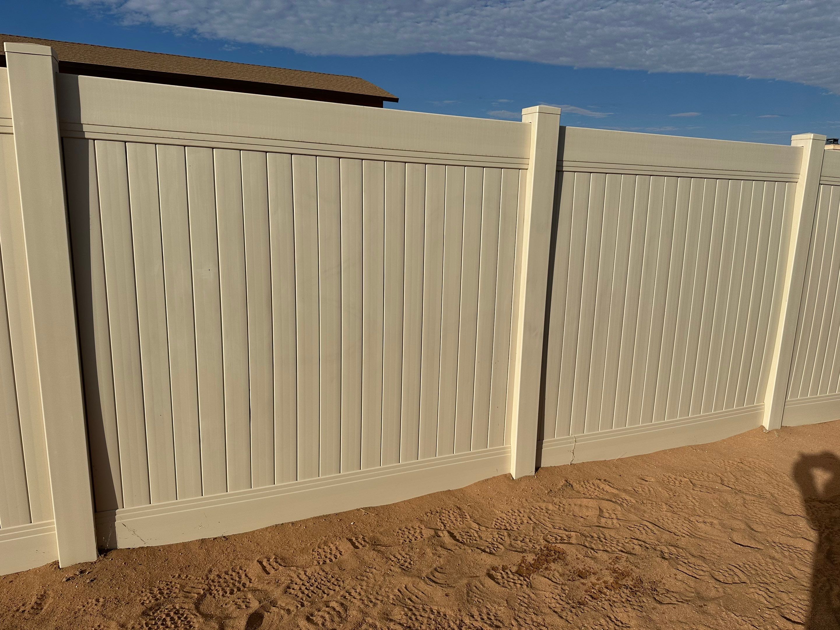 Fence Installation using Vinyl by Fence Guys Inc. 