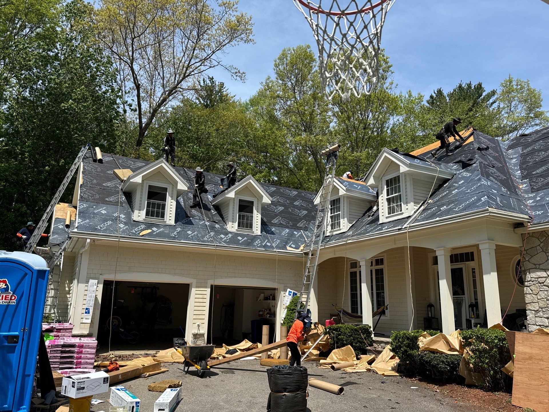 48-Square Roof Replacement in Exeter, NH Using Owens Corning Duration Shingles in Driftwood by Compass exteriors