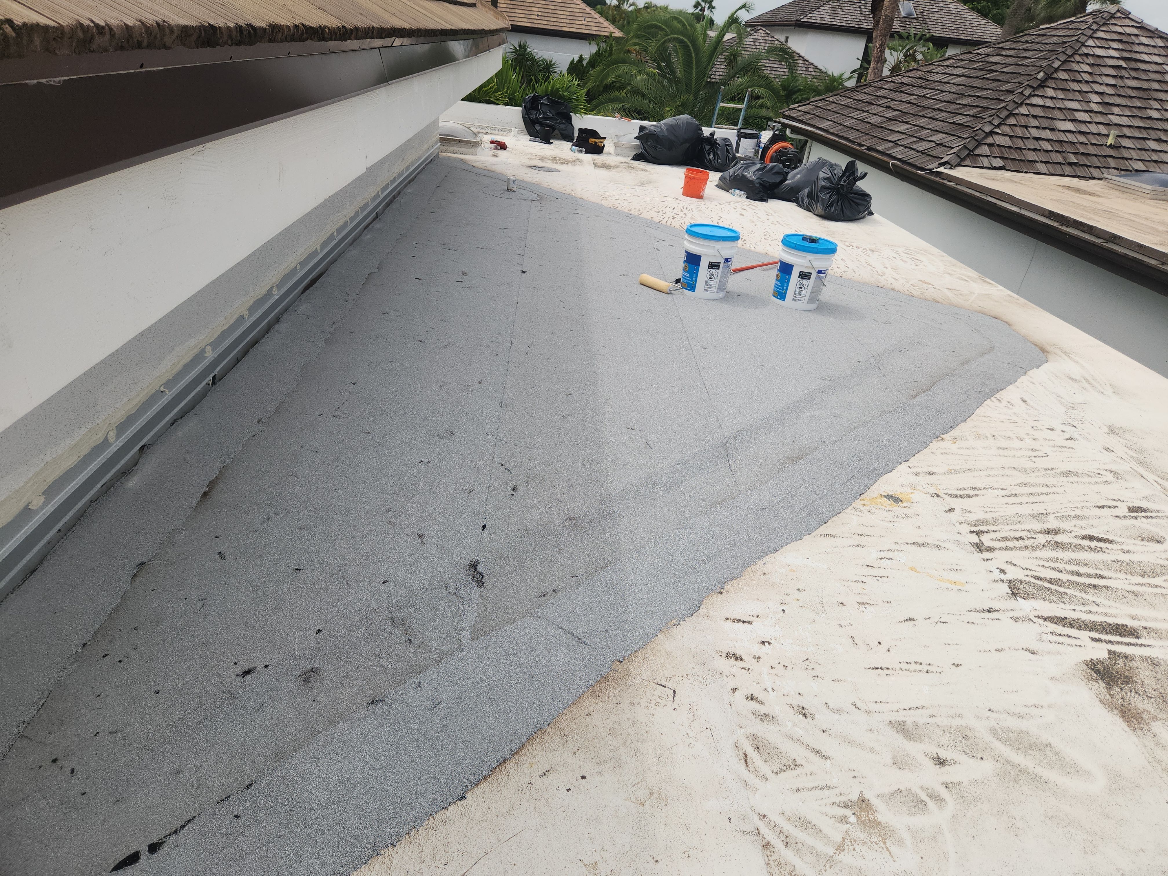 Flat Roof Restoration and Silicone Coating in Boca Raton by Aastro Roofing