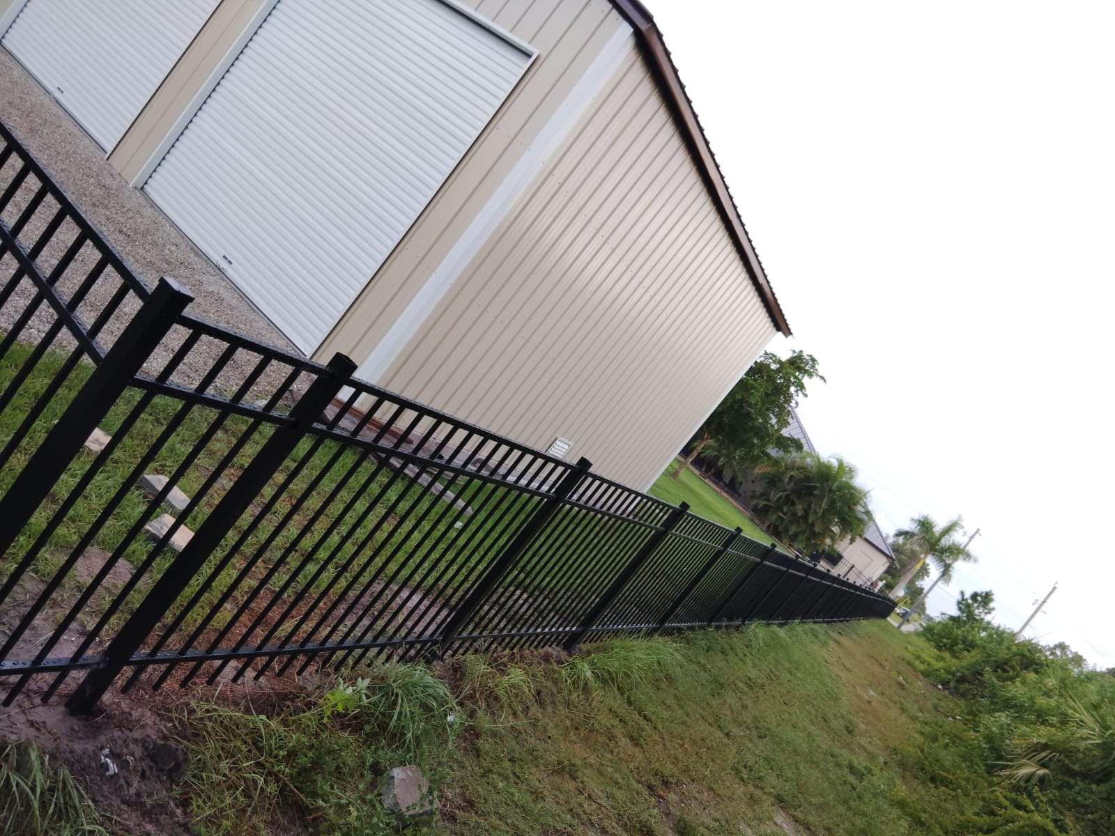 Black Aluminum Picket Fence Installation for Port Charlotte Residence by True Fence LLC