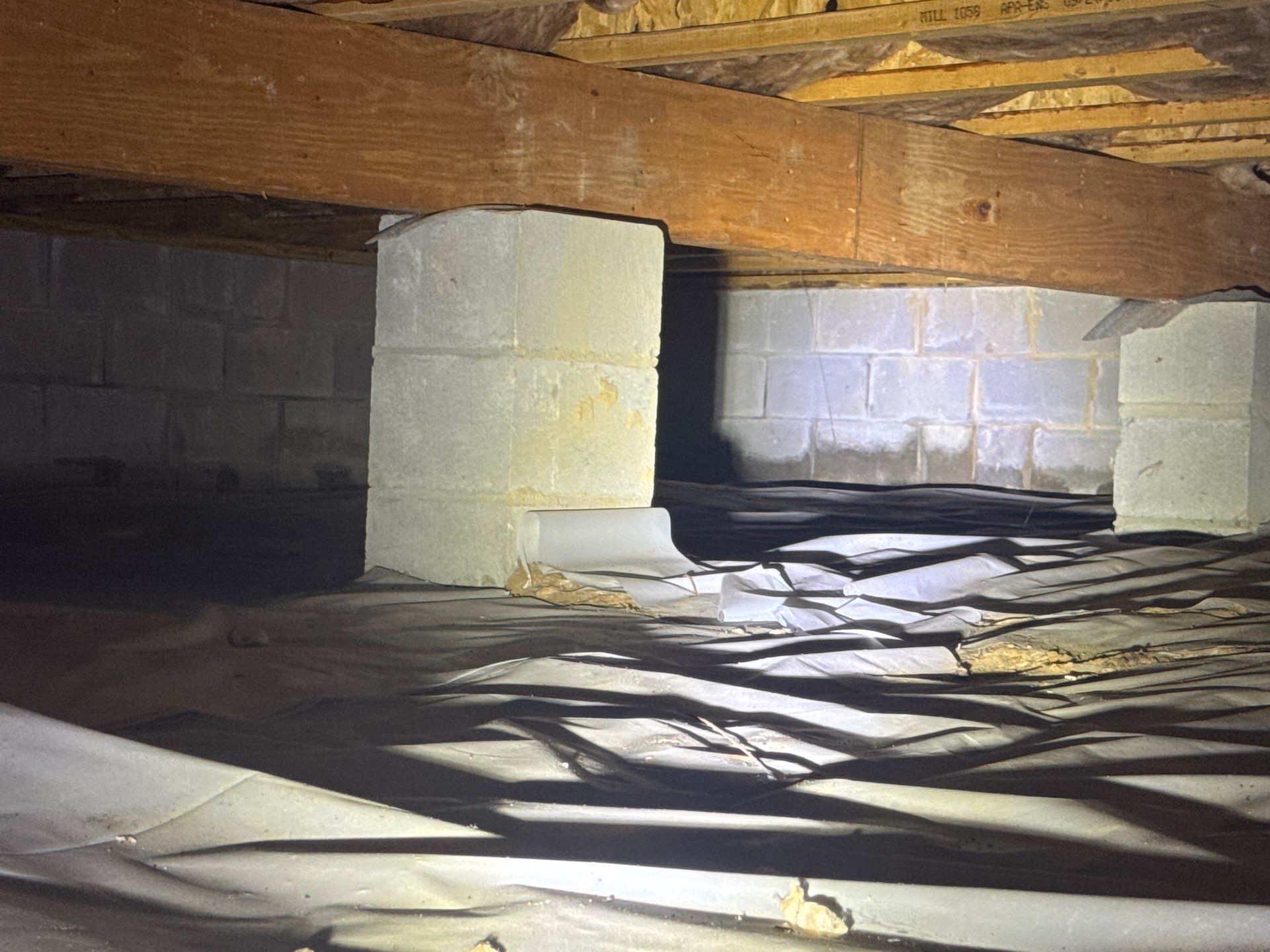 Project in Smithfield by Patriot Crawl Space Repairs