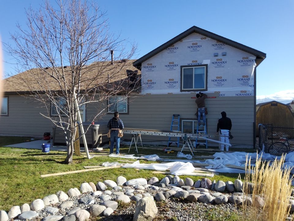 Residential Roofing Installation using LP Smart Siding in Bozeman, Montana by swagg construction