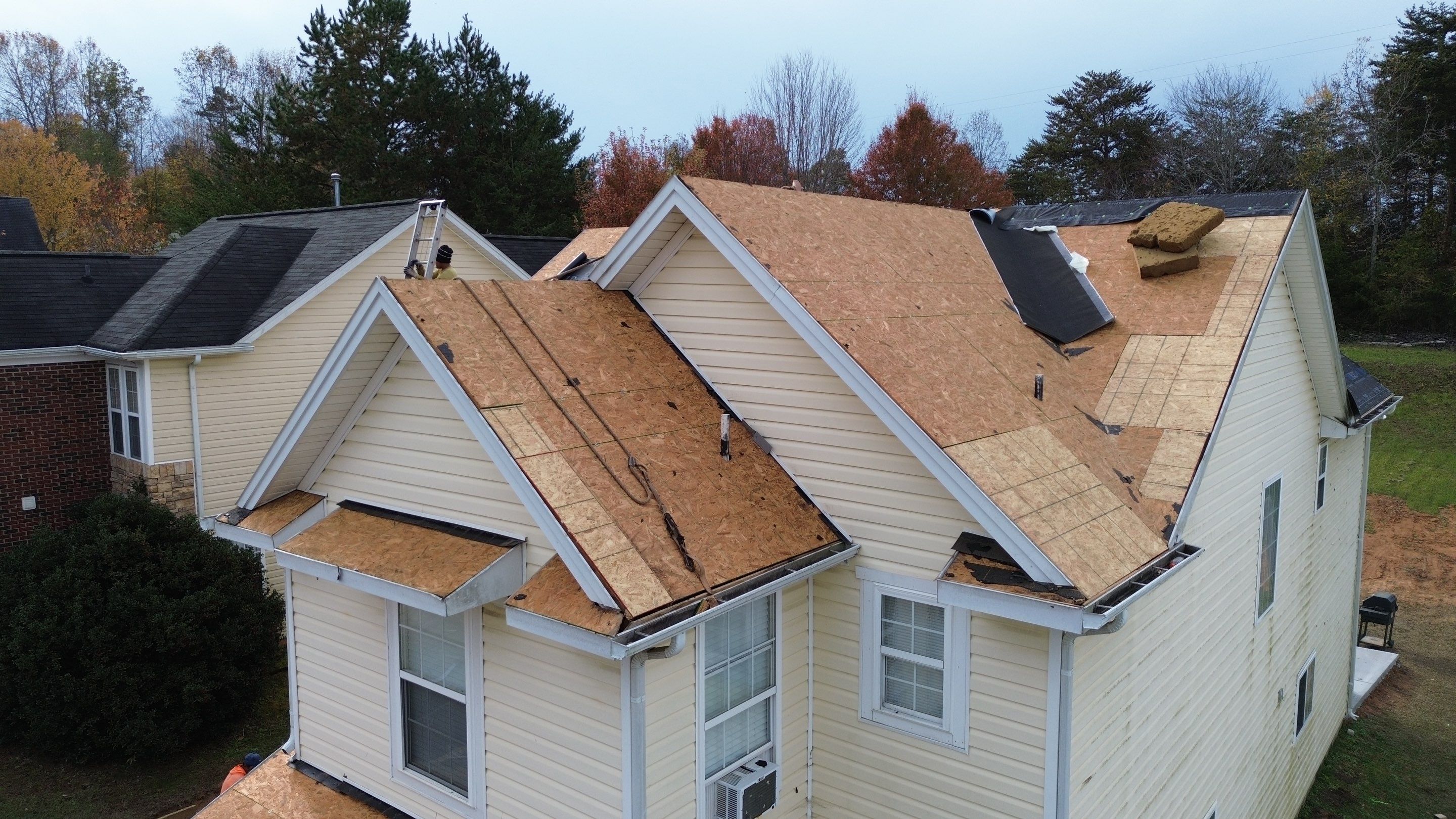 Roof replacement by wind damage by Just Brilliant Restoration JBR