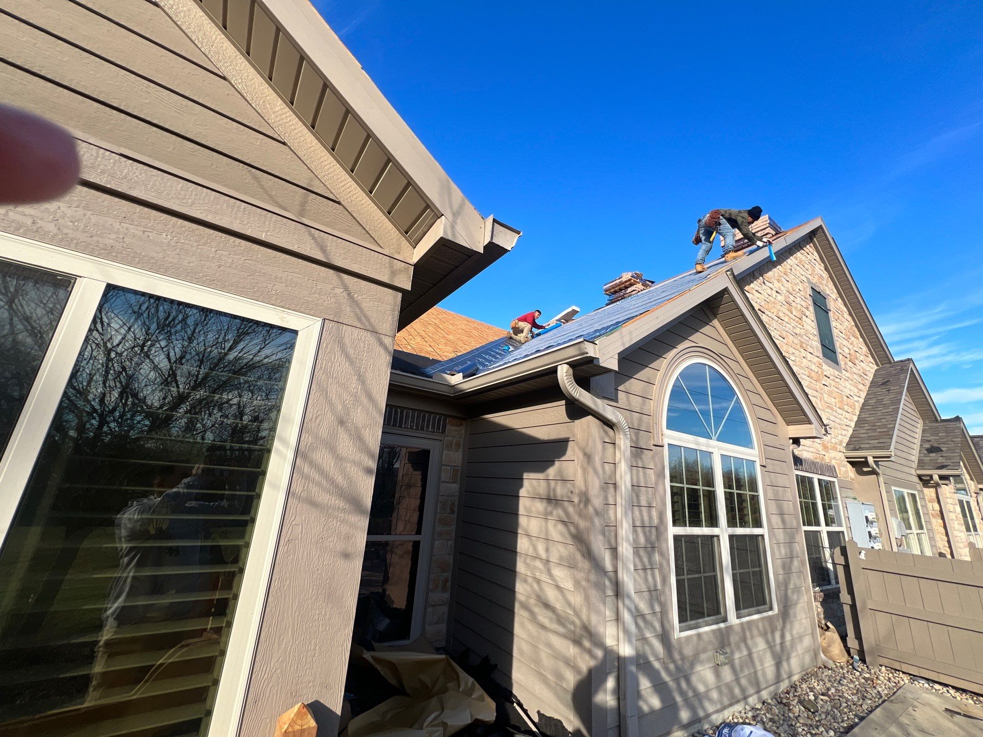 Installation of New Roof by H&F Exteriors