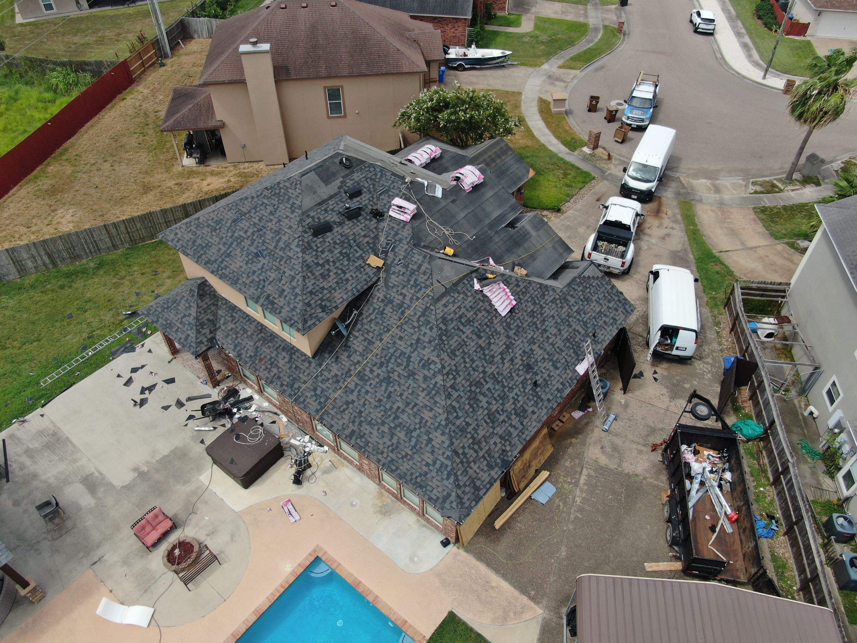 Flashing Stucco above the Roof by Bayfront Roofing and Construction