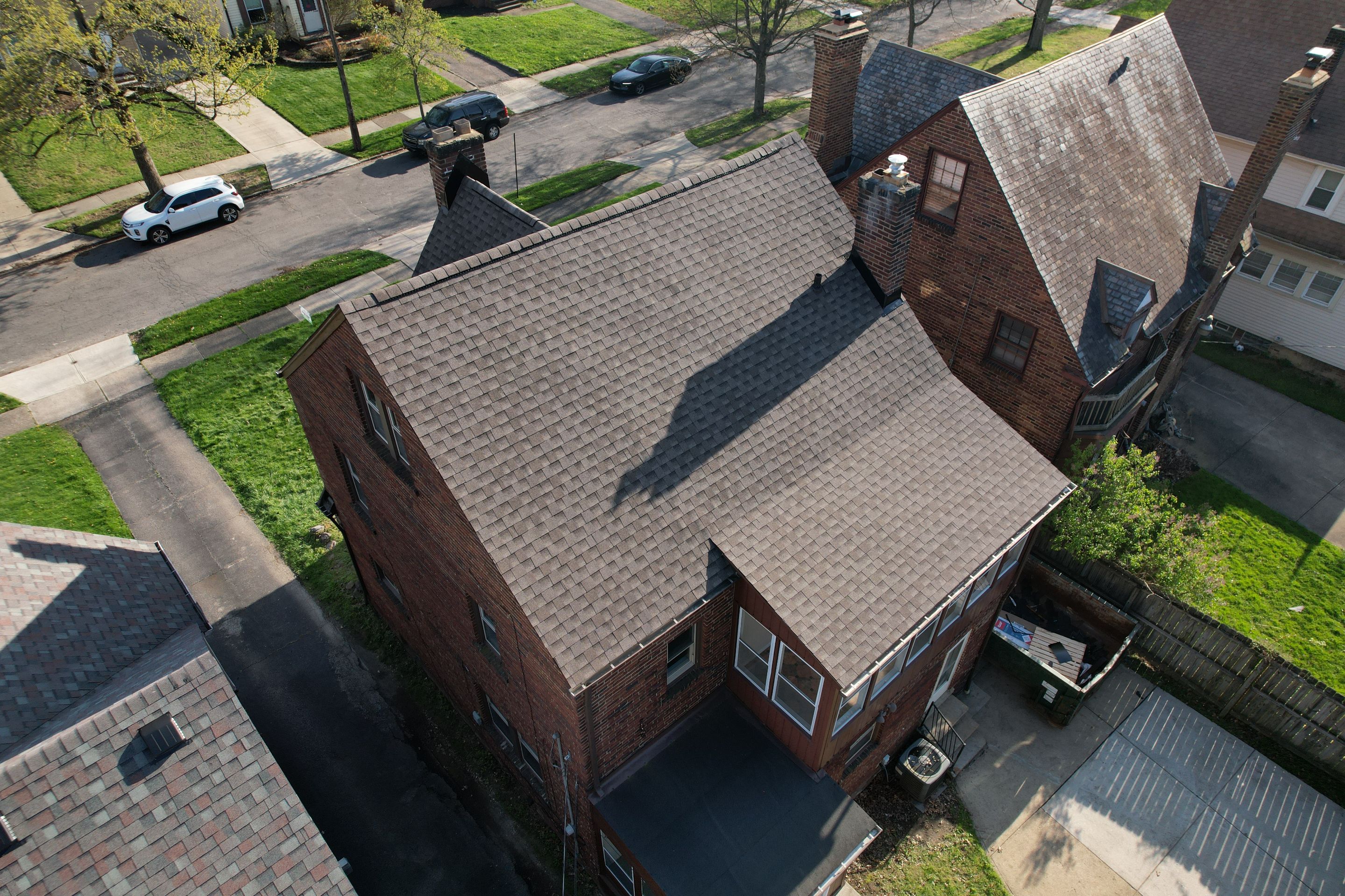 Cleveland Heights Residential Roof Replacement using GAF Timberline HDZ Mission Brown by Atlas Roofing & Restoration