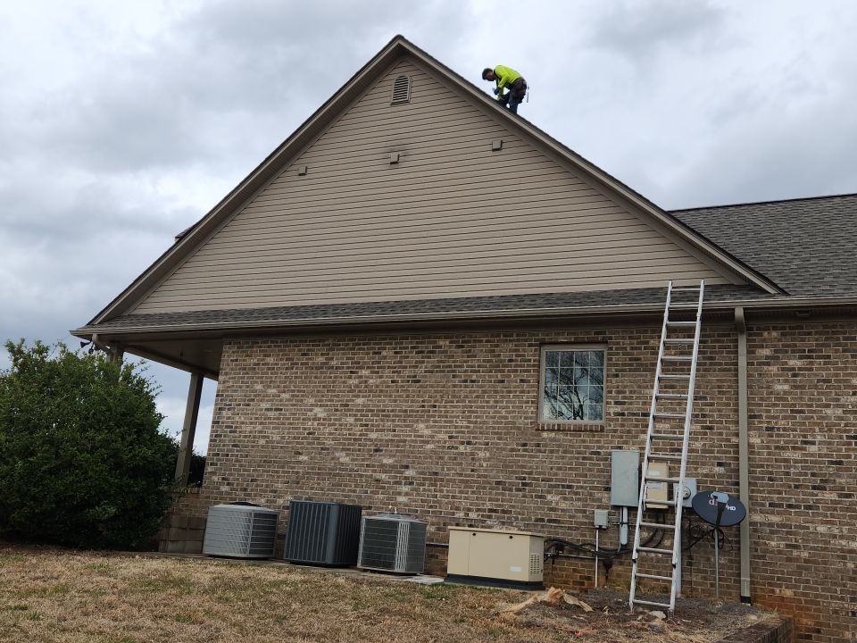 GAF Weathered Wood and Custom Copper by Just In Time Roofing and Restoration