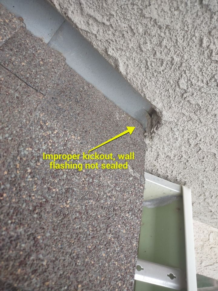 Roof Damage by Bros Roofing