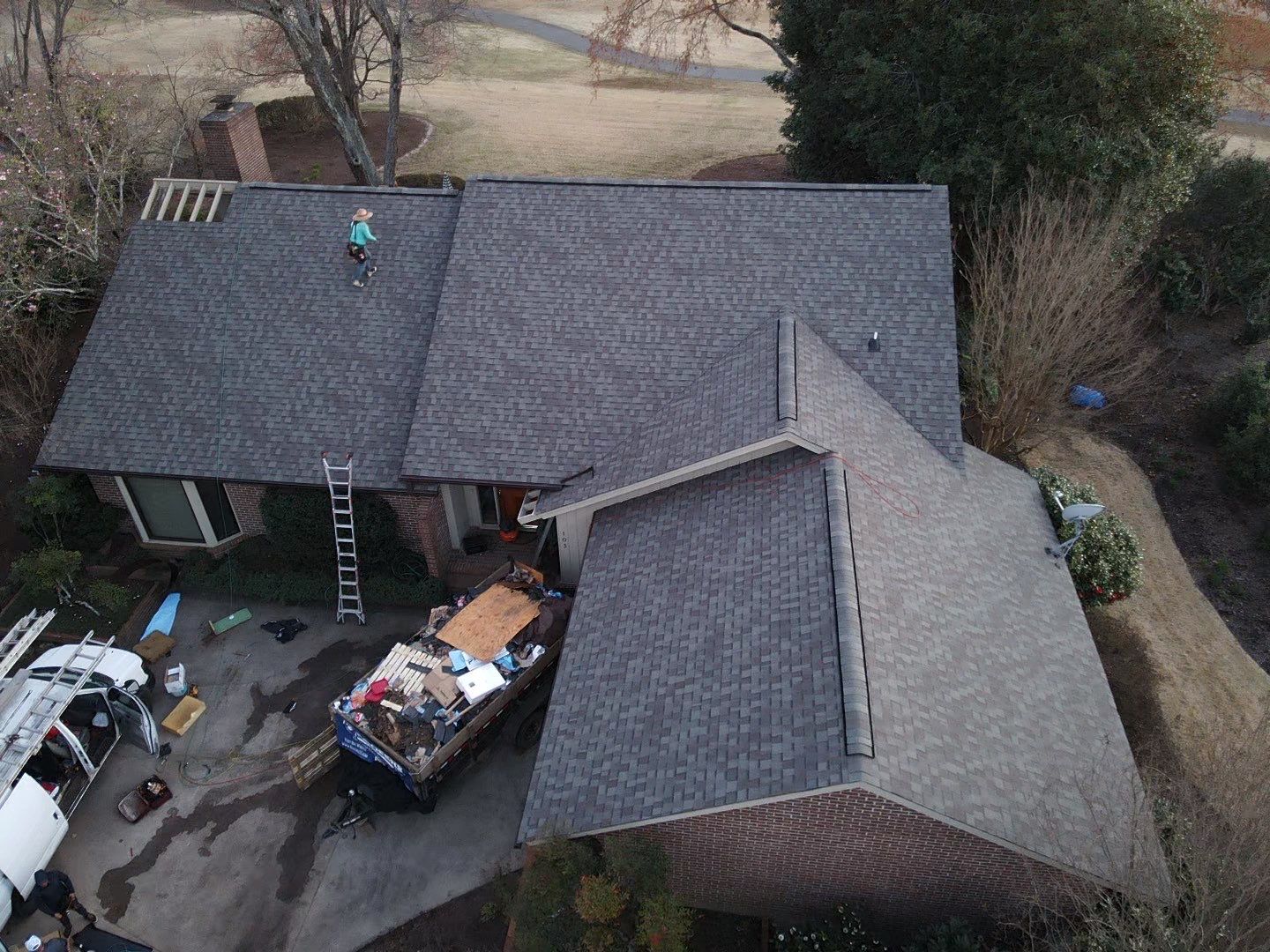 Easley Residential Roof Replacement Using CertainTeed Landmark Shingles by Roofers LLC
