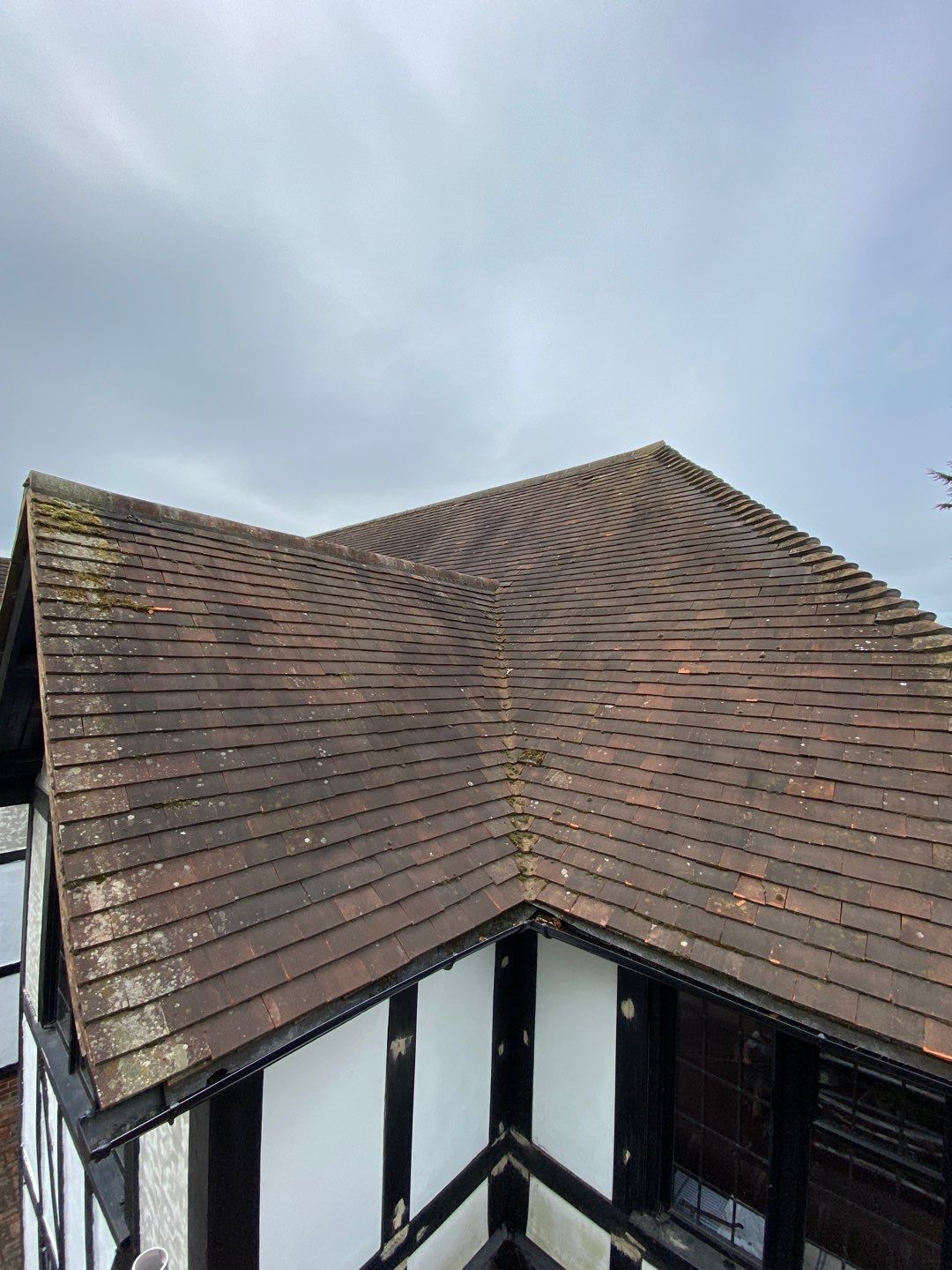 Roof Cleanin and tile repacement using Honda 15lpm Low Pressure Washing Machine by Ges Exterior Cleaning ltd