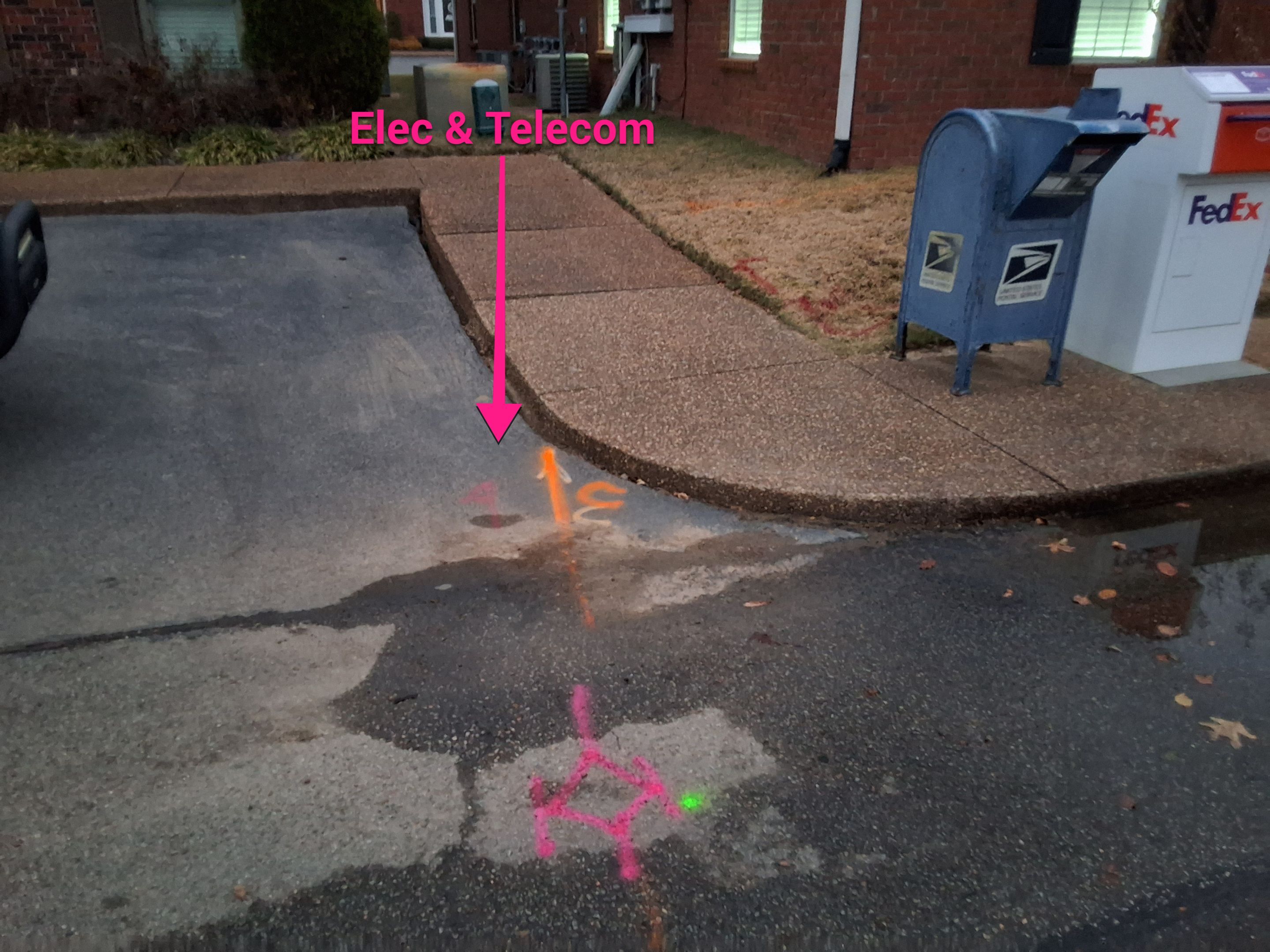 Locating Utilities for water leak repair (Plumbing Company) by Alsip Locating Service, LLC