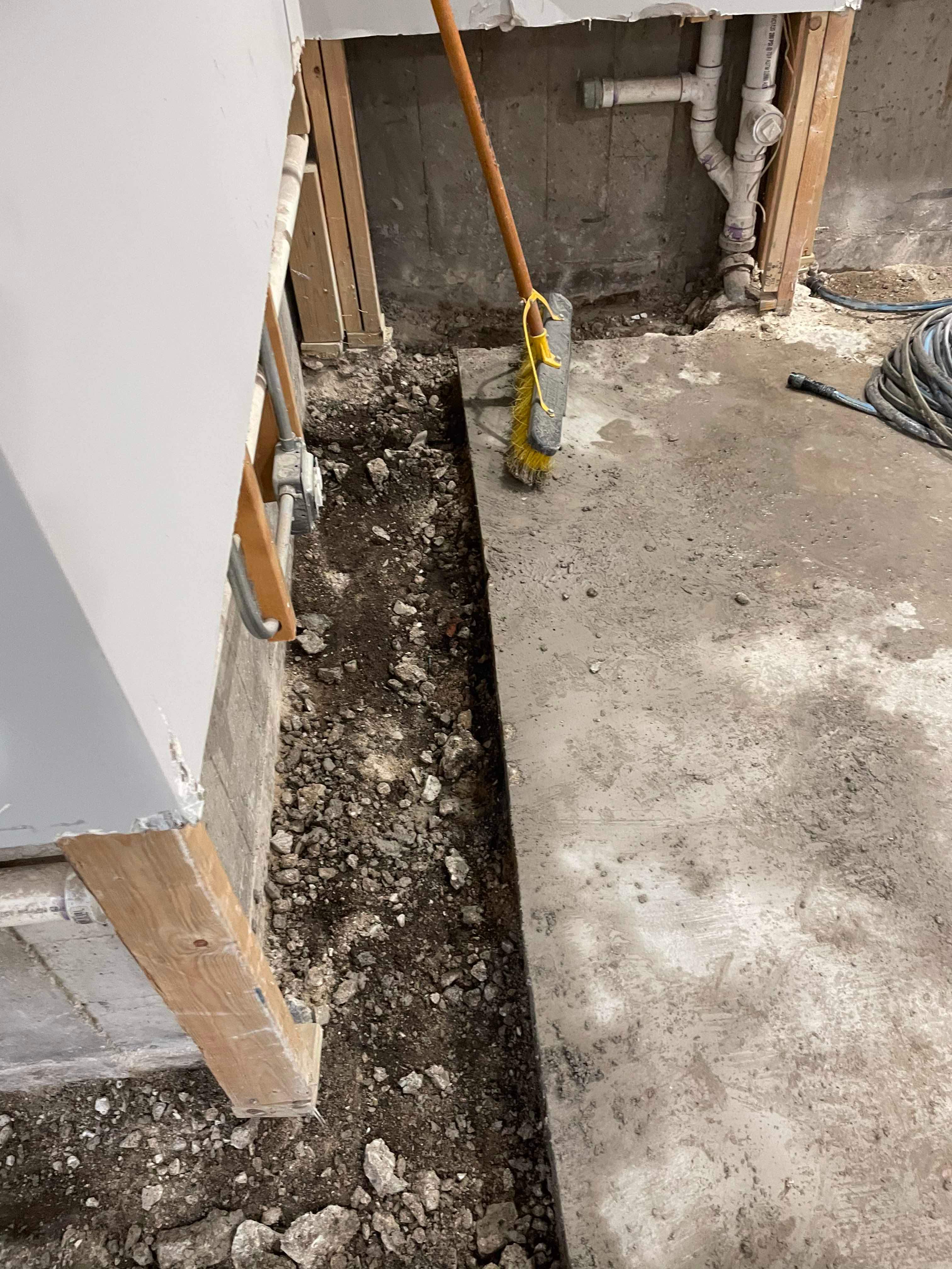 Complete Interior Basement Waterproofing by Allied Water Services