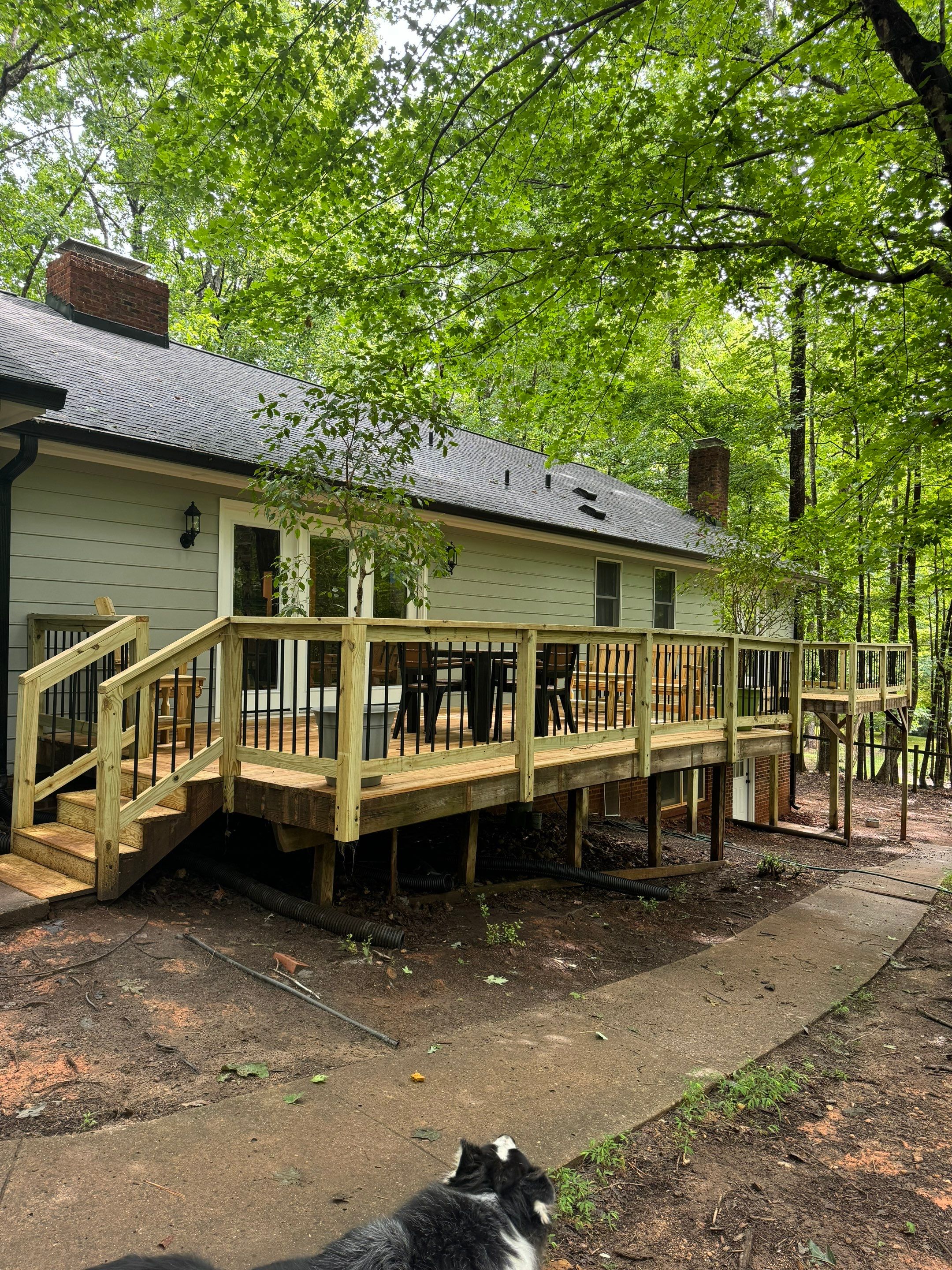 GAF Timberline HDZ Pewter Gray - 5” Black Gutters  by Pro Performance Roofing