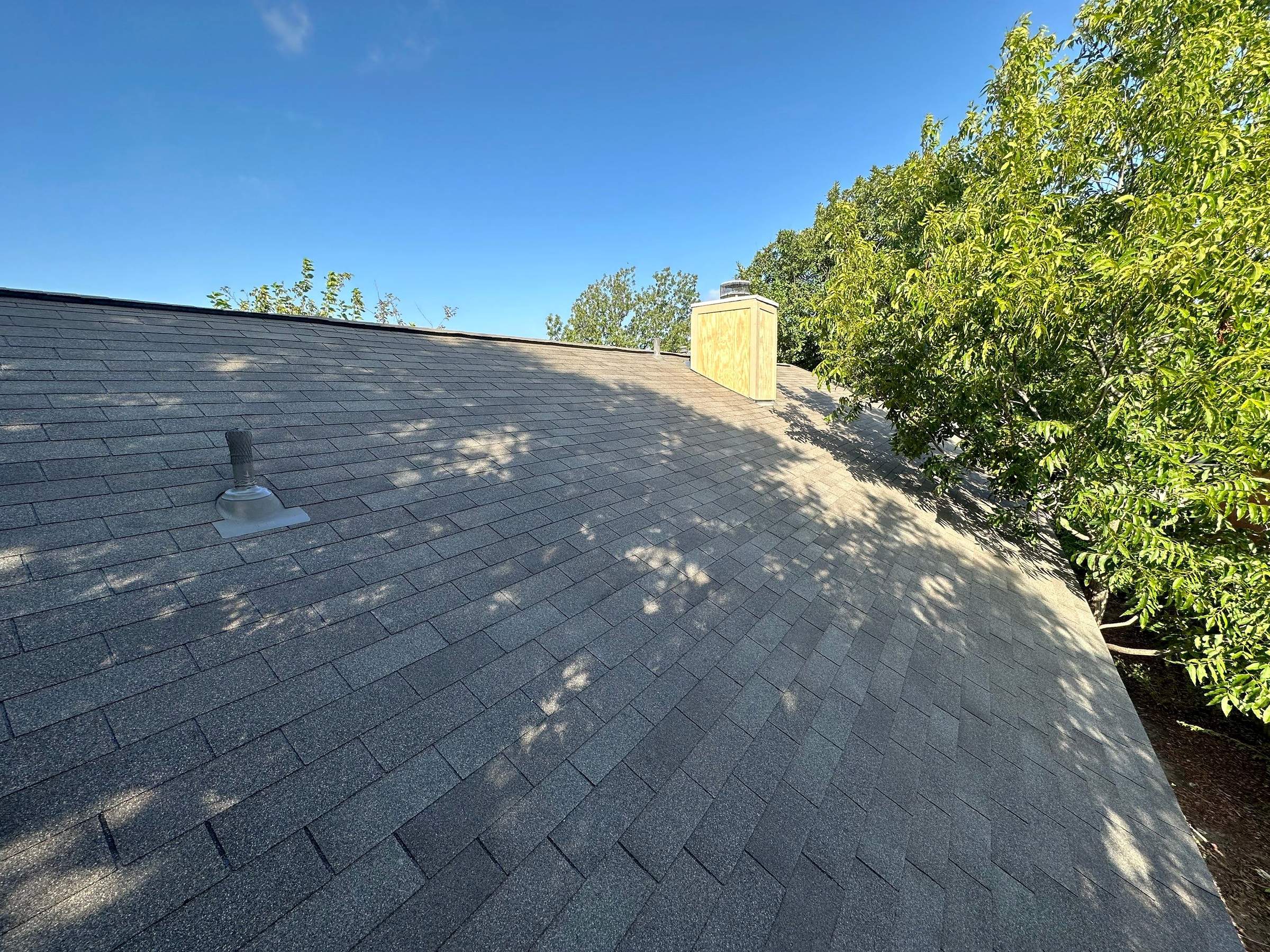 Supreme Driftwood Roof and Exterior Work in North Austin by Skywall Construction LLC