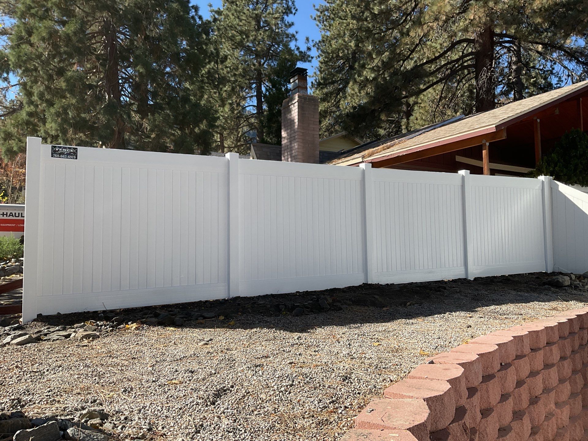 Fence Installation using Vinyl by Fence Guys Inc. 