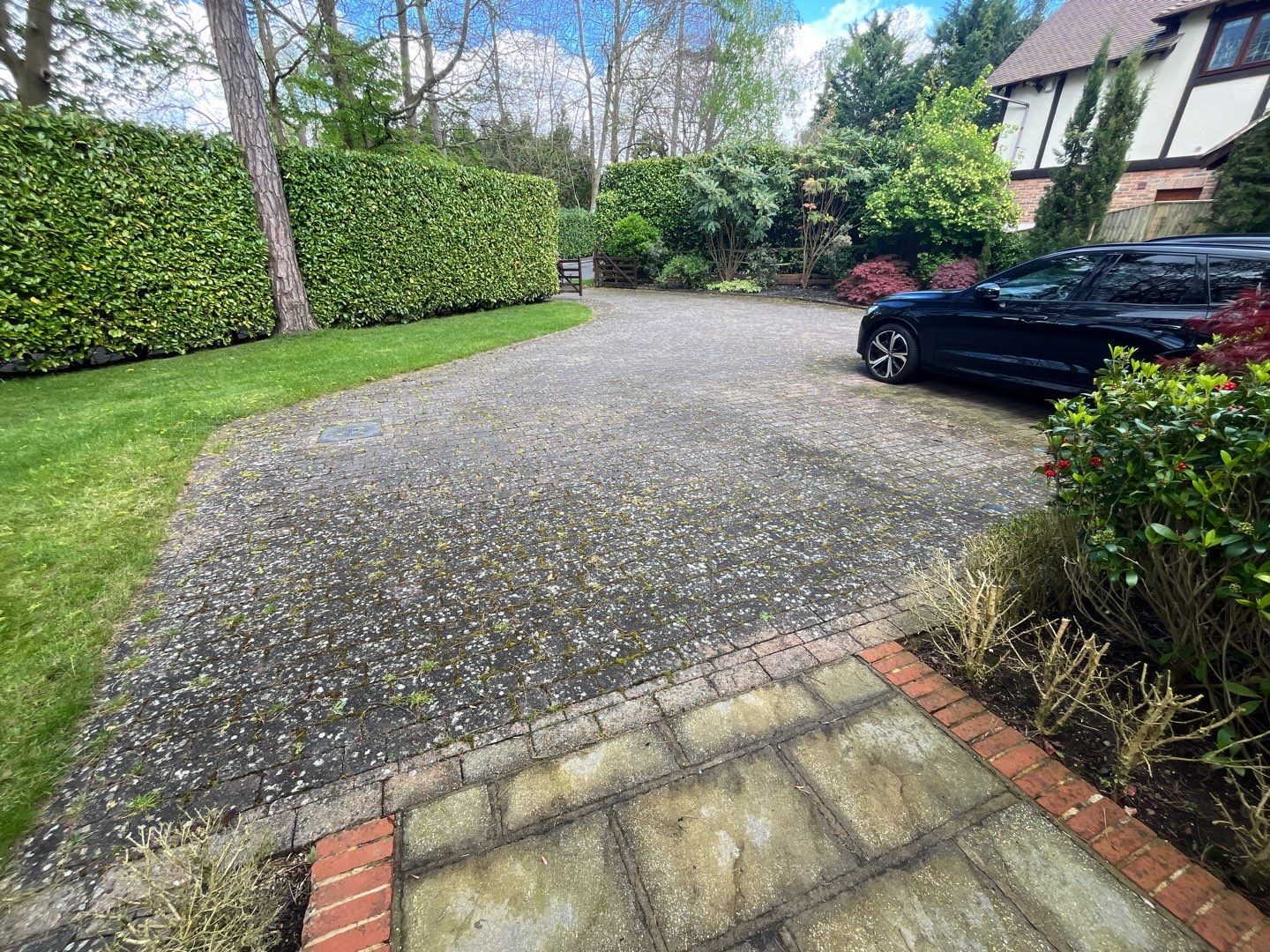 Driveway And Patio Clean using honda 21 ltr/min by Ges Exterior Cleaning ltd