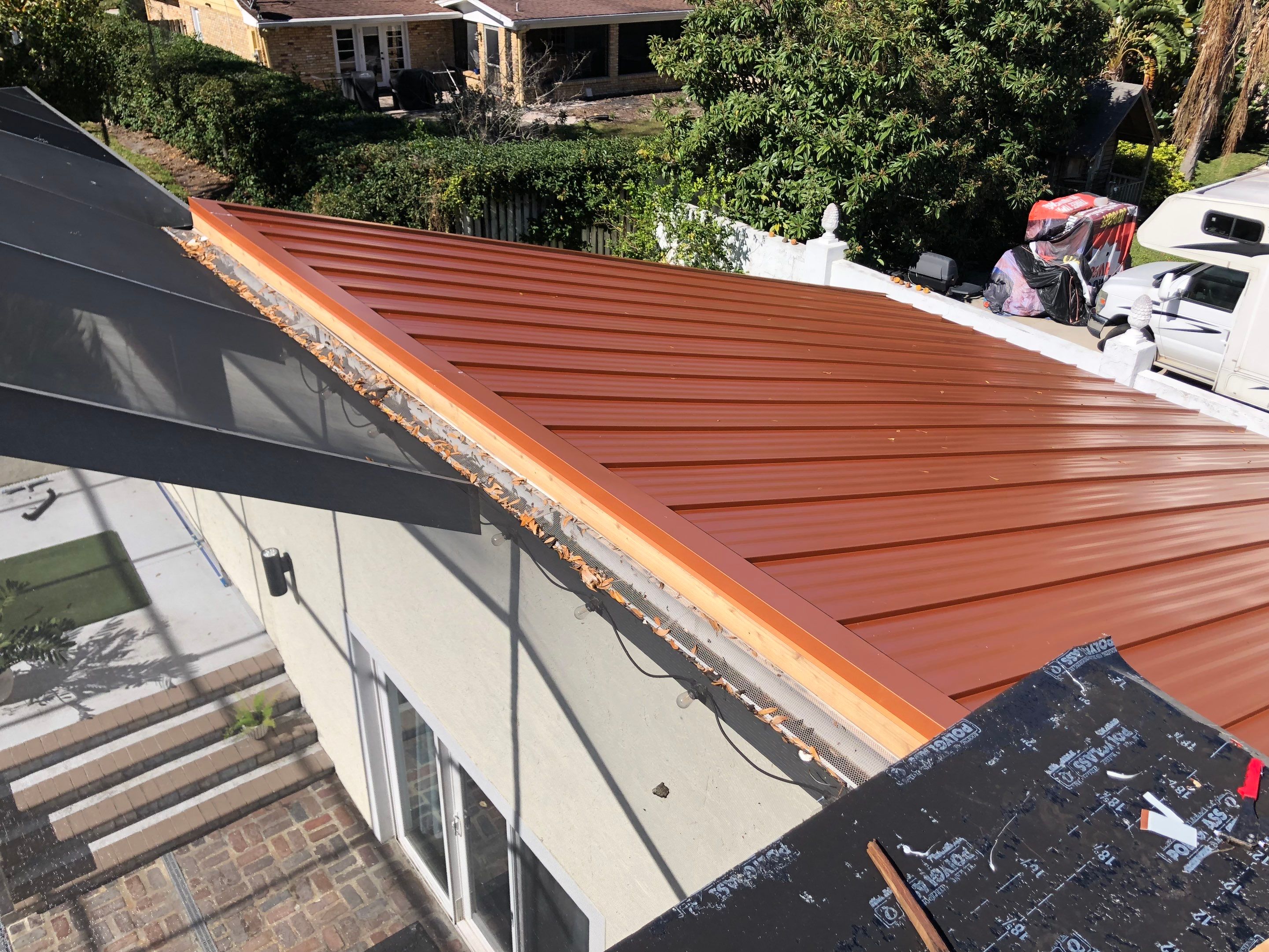 Residential Re-Roof using MS Metals, Copper Penny, Standing Seam. by First Due Roofing