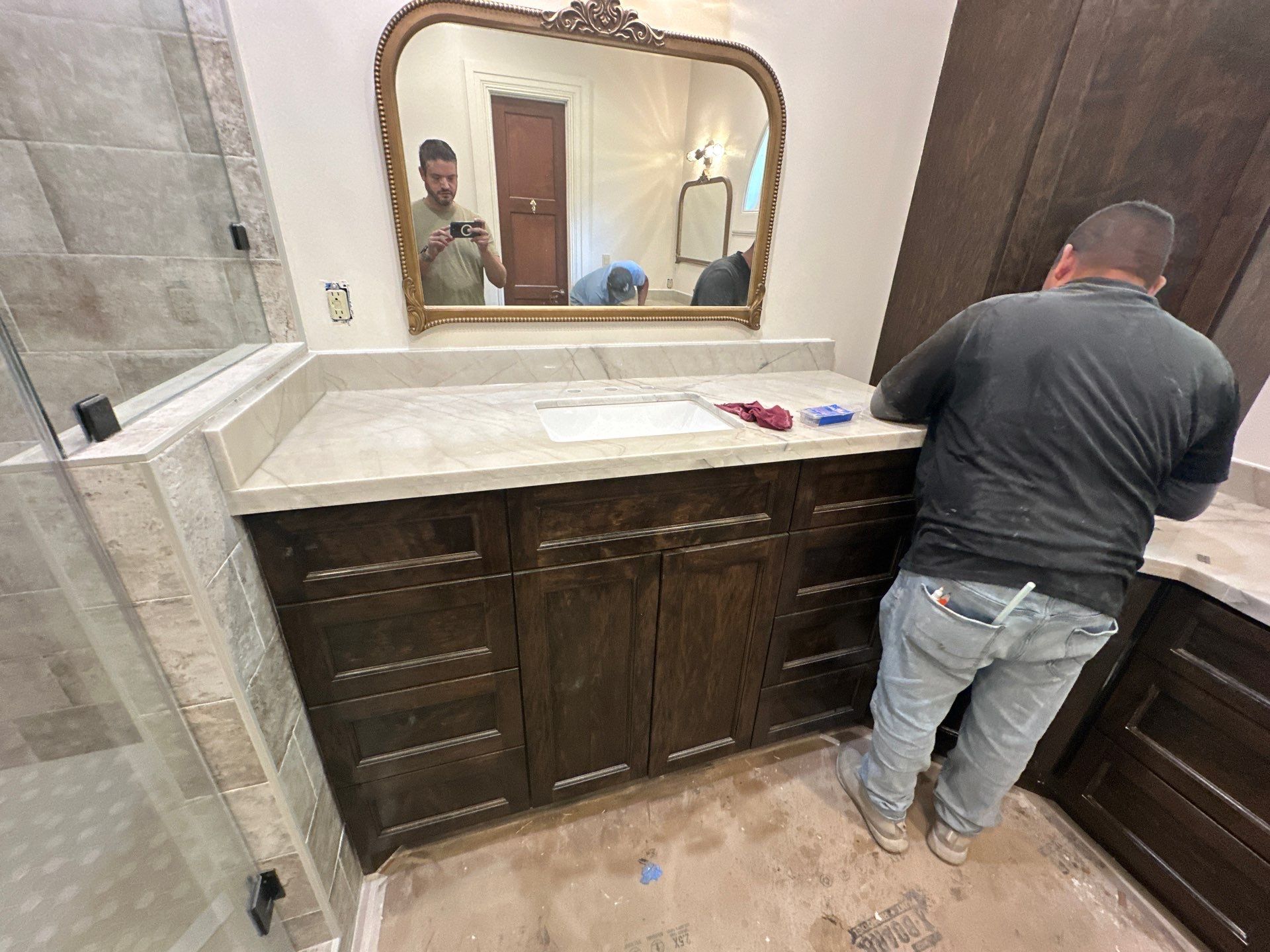Bathroom Remodel and Flooring in Tomball, TX by SophAlx LLC
