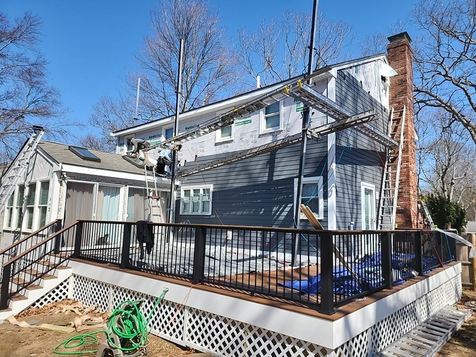 Deck and Sidin in Milford, MA by UBrothers Construction