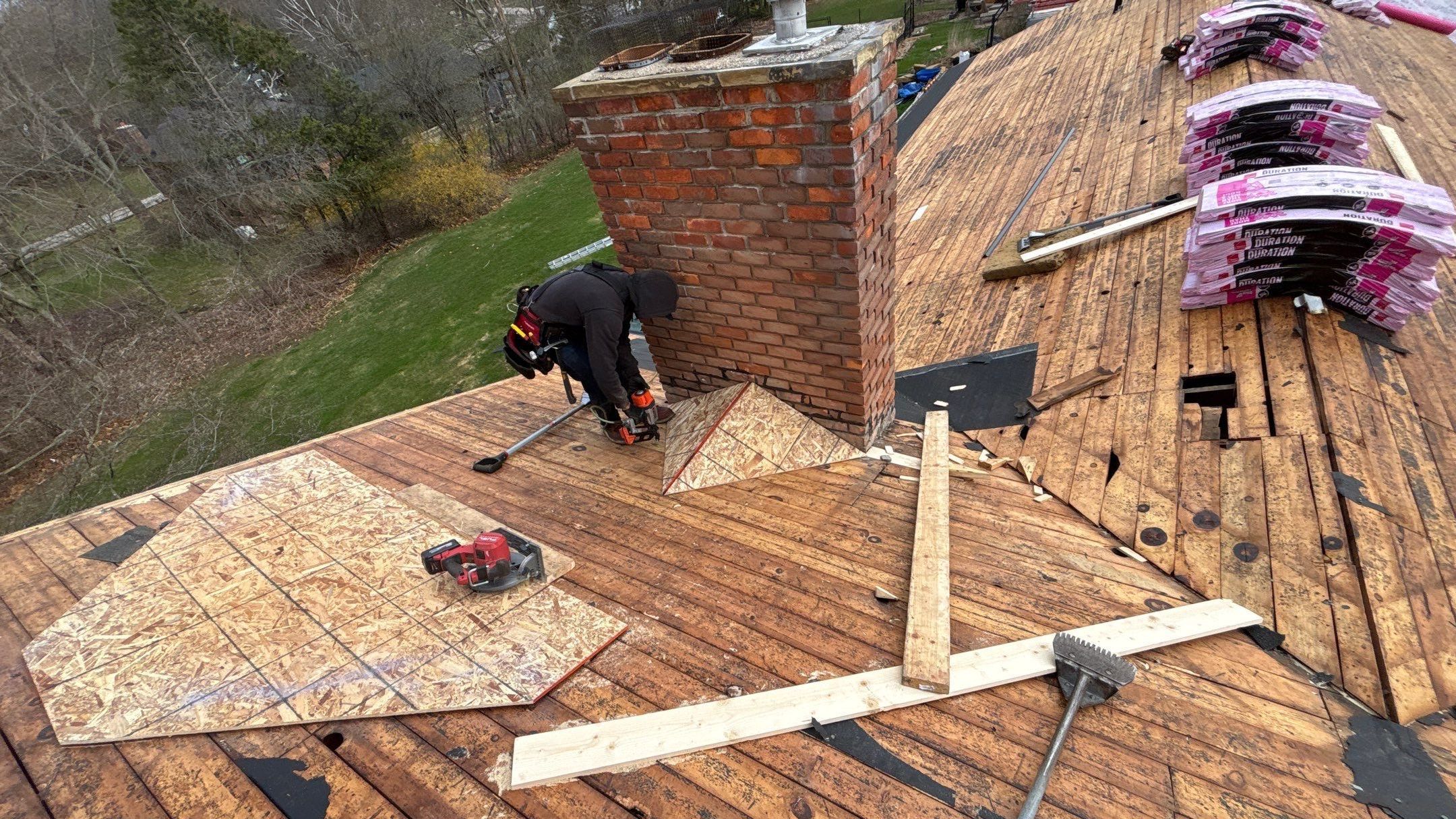 Roof Replacement using Owens Corning Williamsburg Gray by 180 Contractors