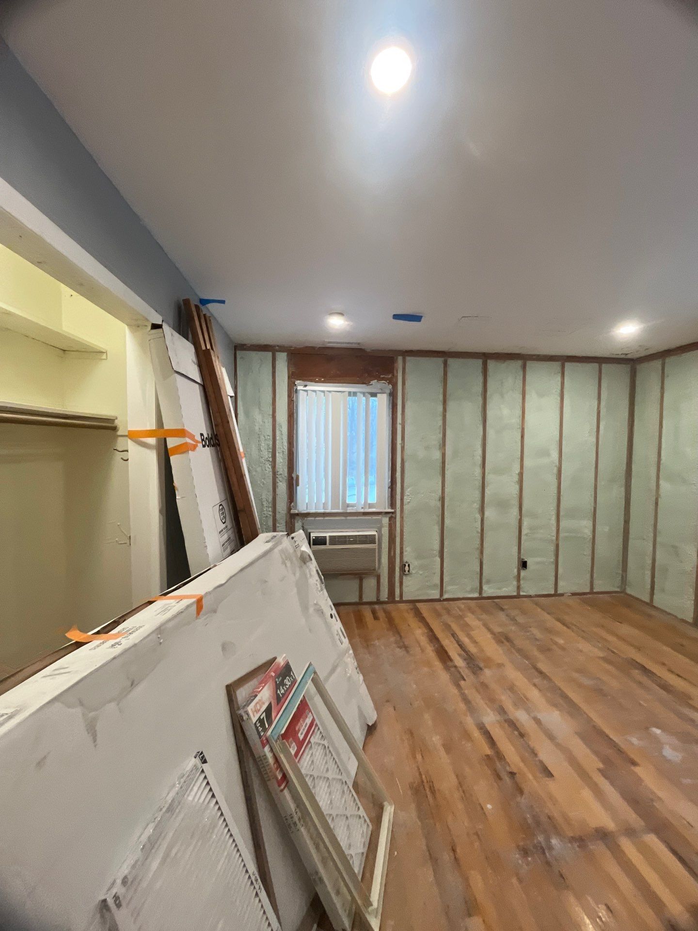Exterior Walls Using Closed-Cell Spray Foam by NYS Foam & Energy