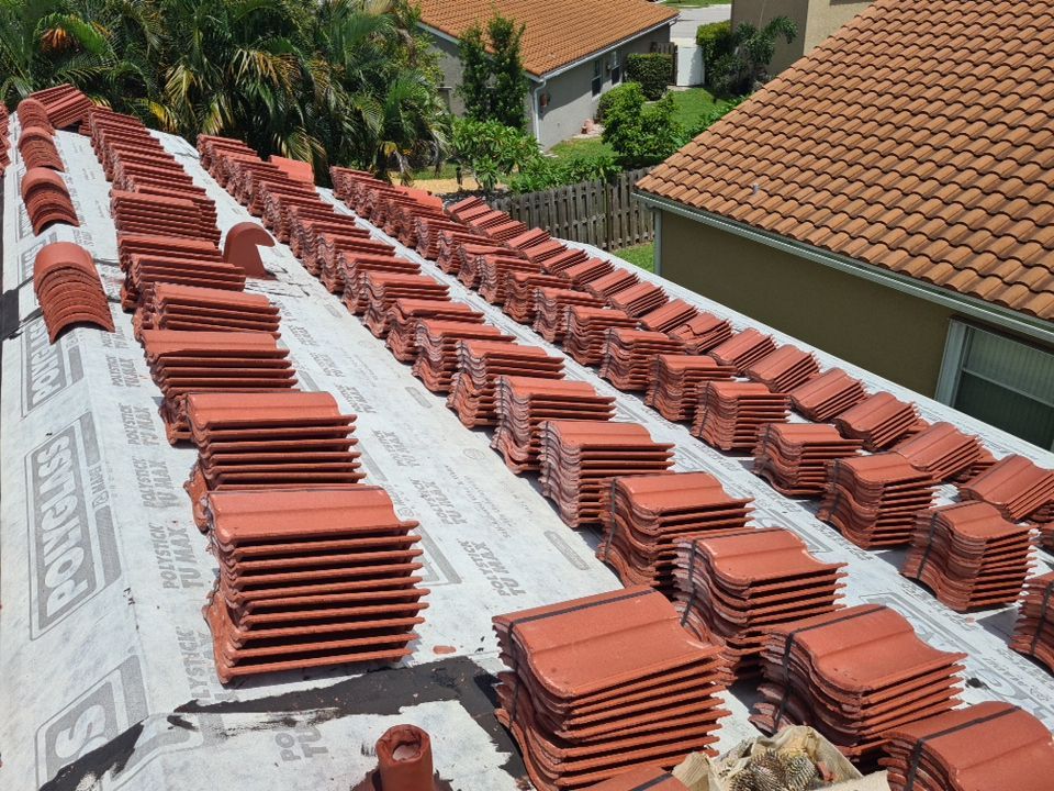 Residential Roofing Installation using Eagle Roofing Tile by BLUES BROTHERS ROOFING