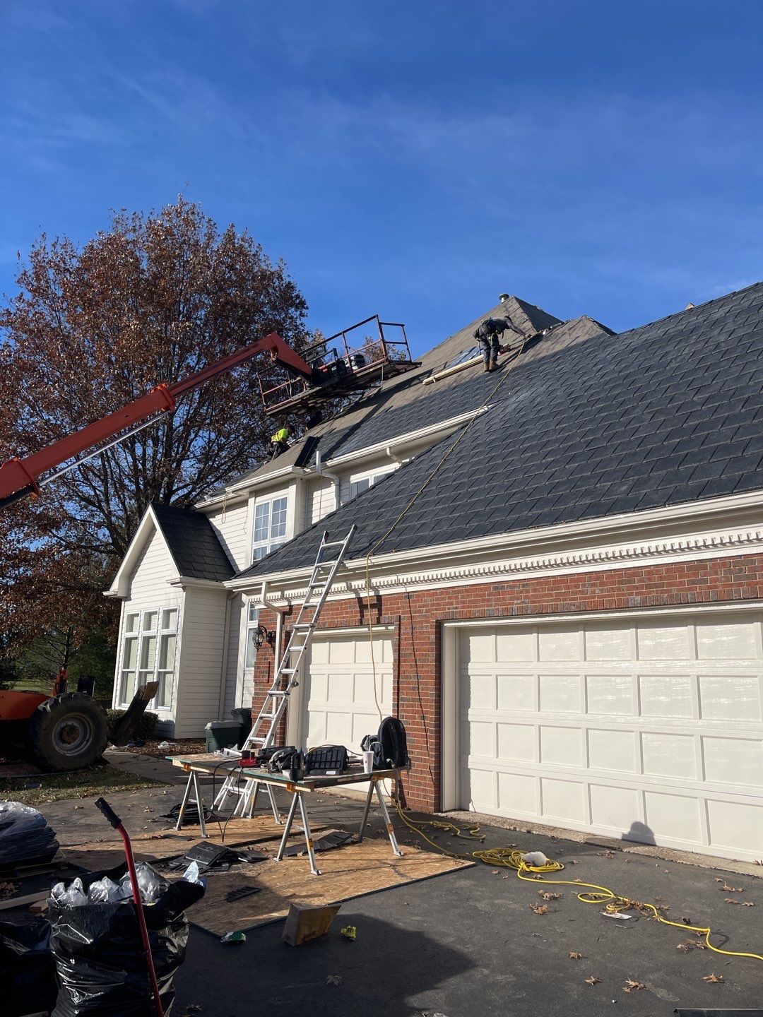 Residential Roofing Installation using DaVinci Slate by Legacy Roofing & Solar