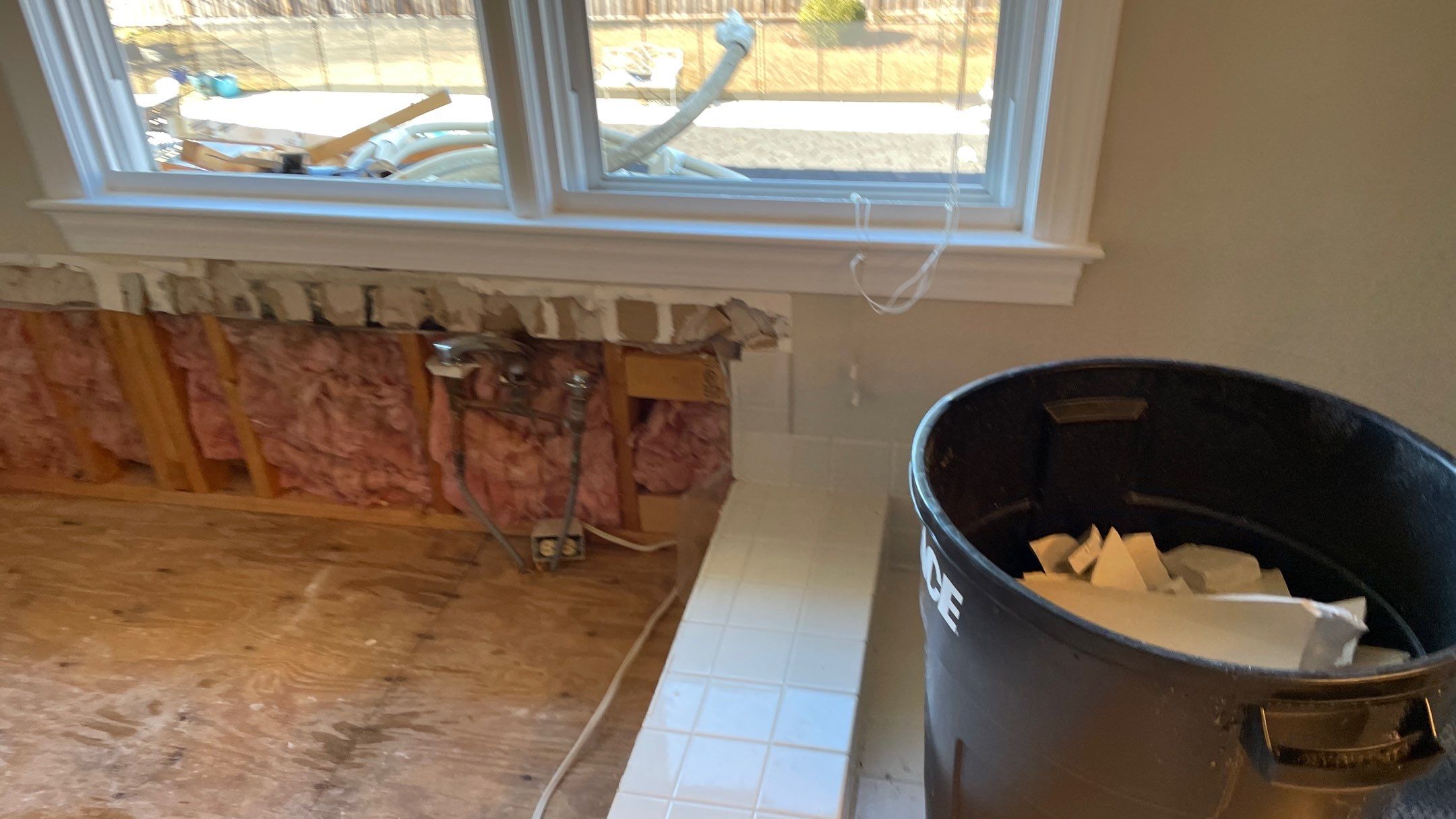 Bathroom Remodel with new Subway Tile Shower by Footprints Floors of Coastal Carolina