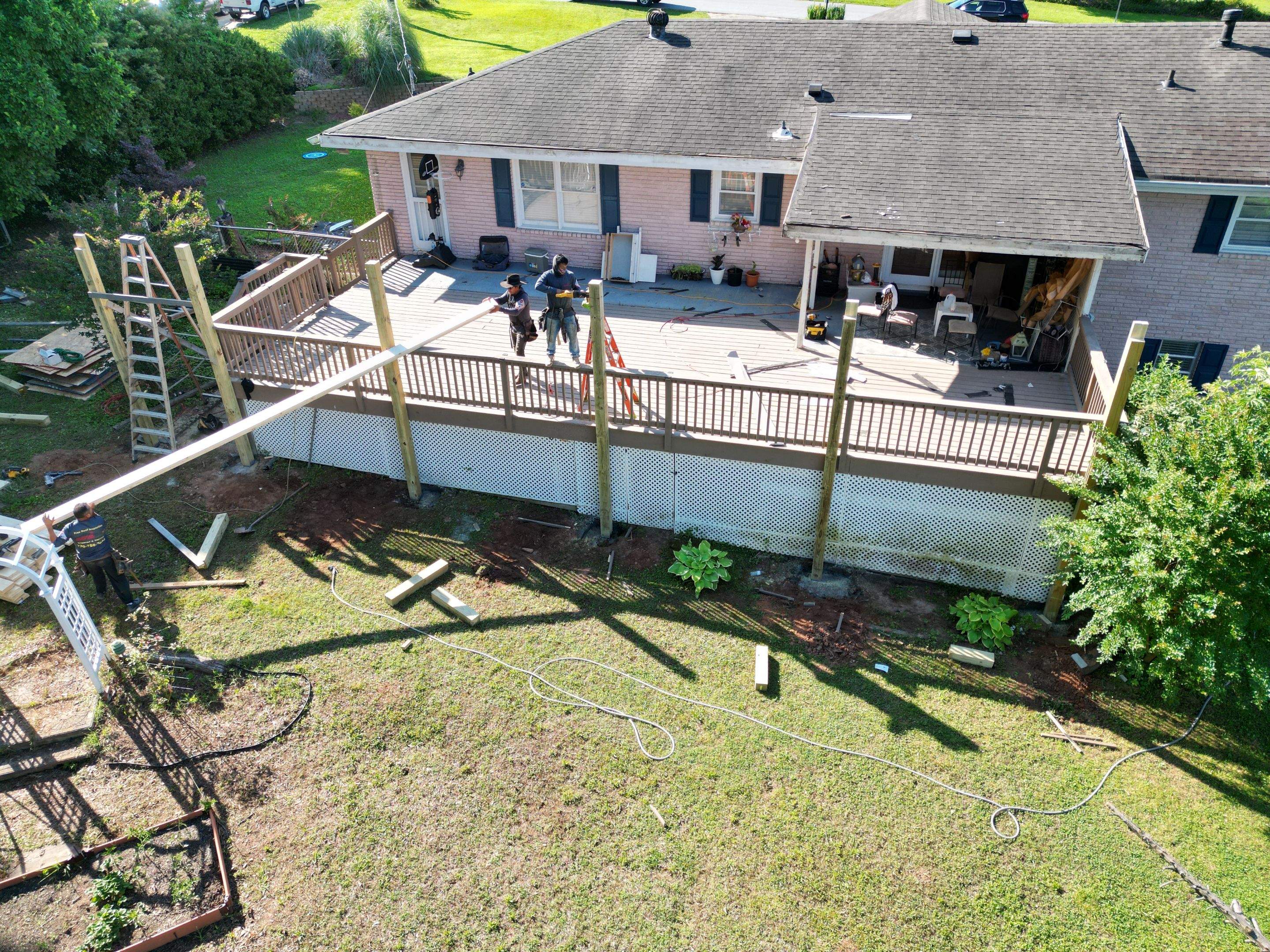 Cover porch by Deerfield Roofing LLC