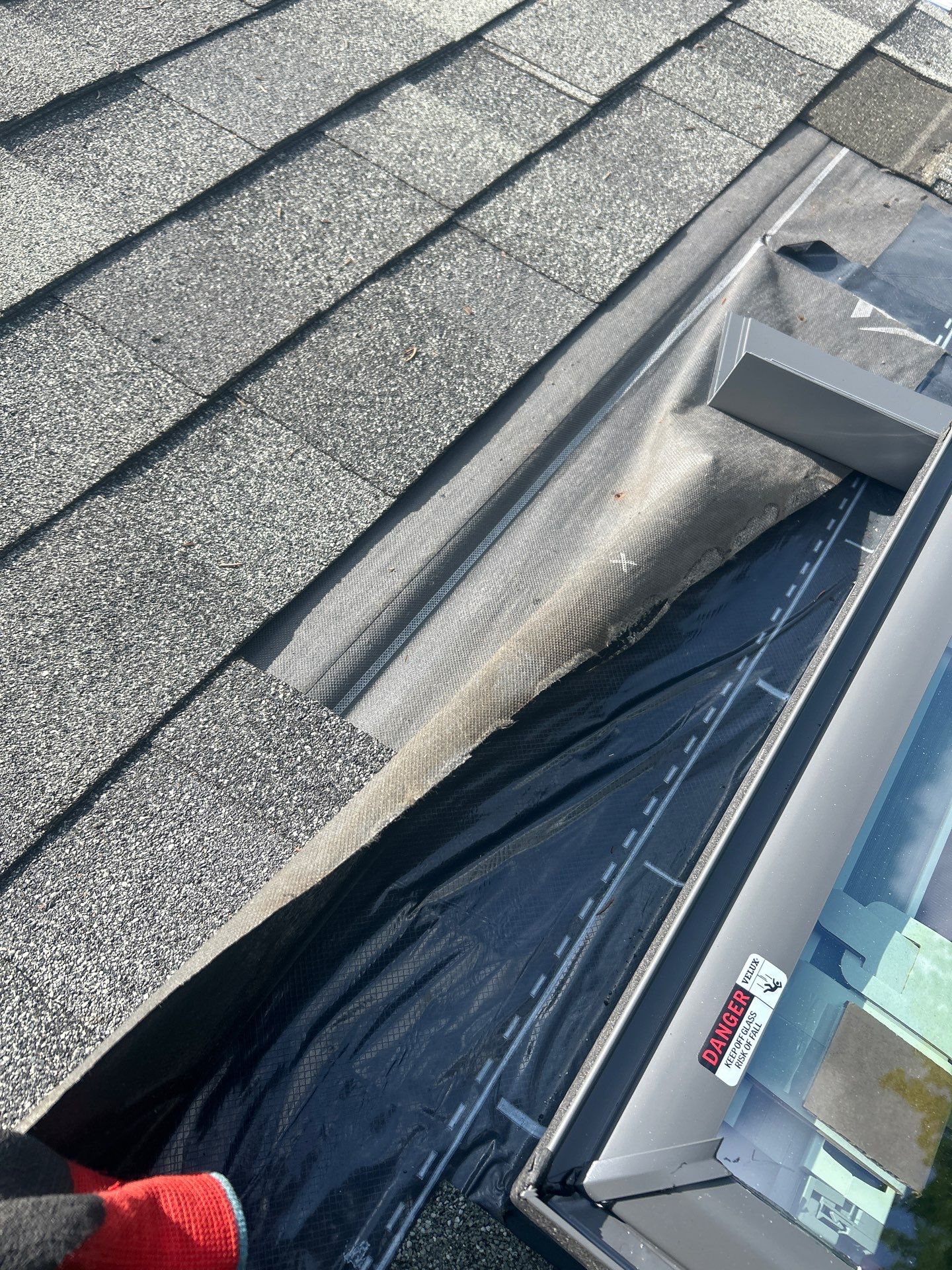 Skylight Leak Repair & Interior Restoration by Mighty Dog Roofing of Greater Middlesex County