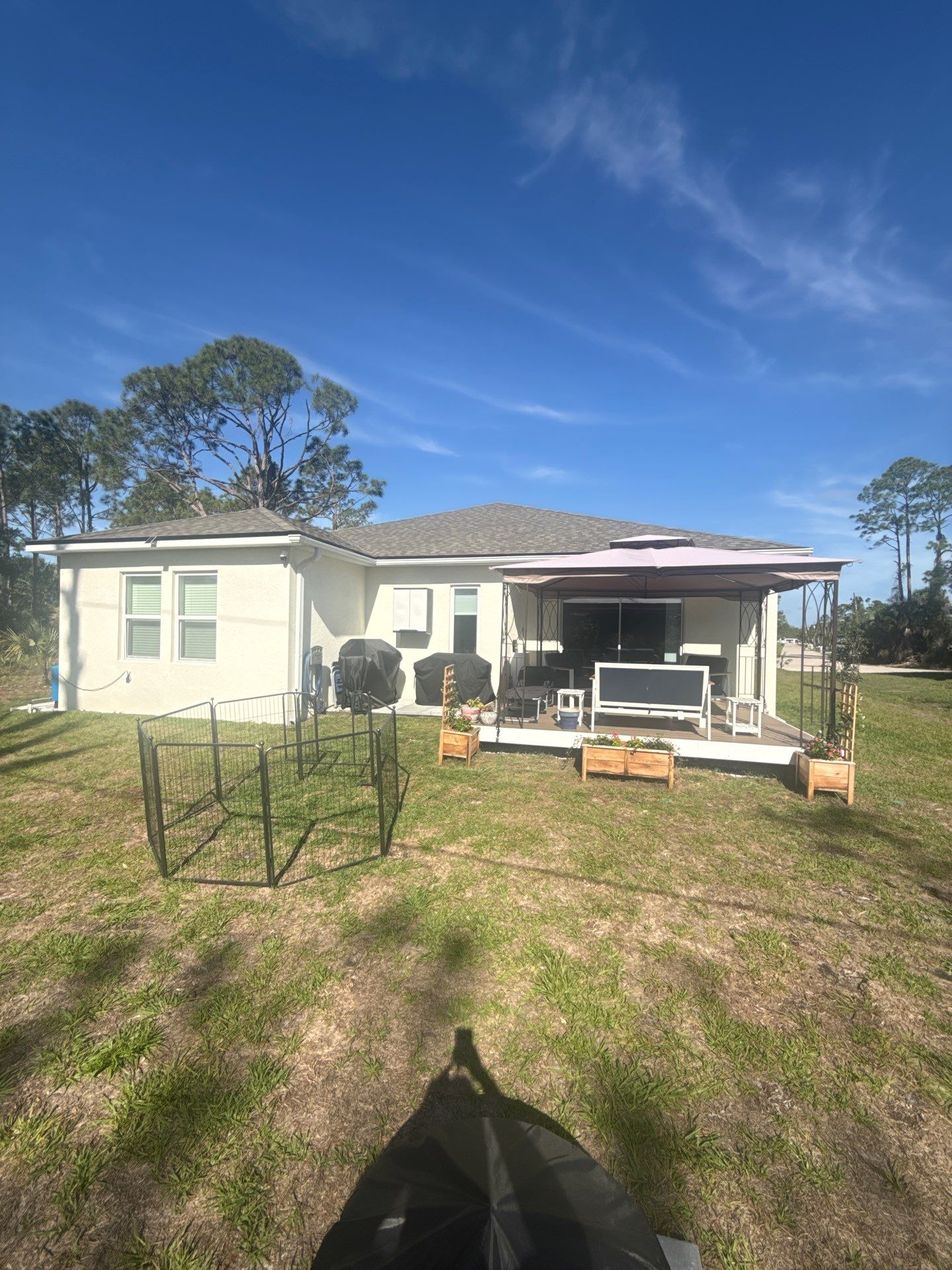 6-inch K-style White Seamless Gutters with Downspouts in North Port, FL by Gutter Professors