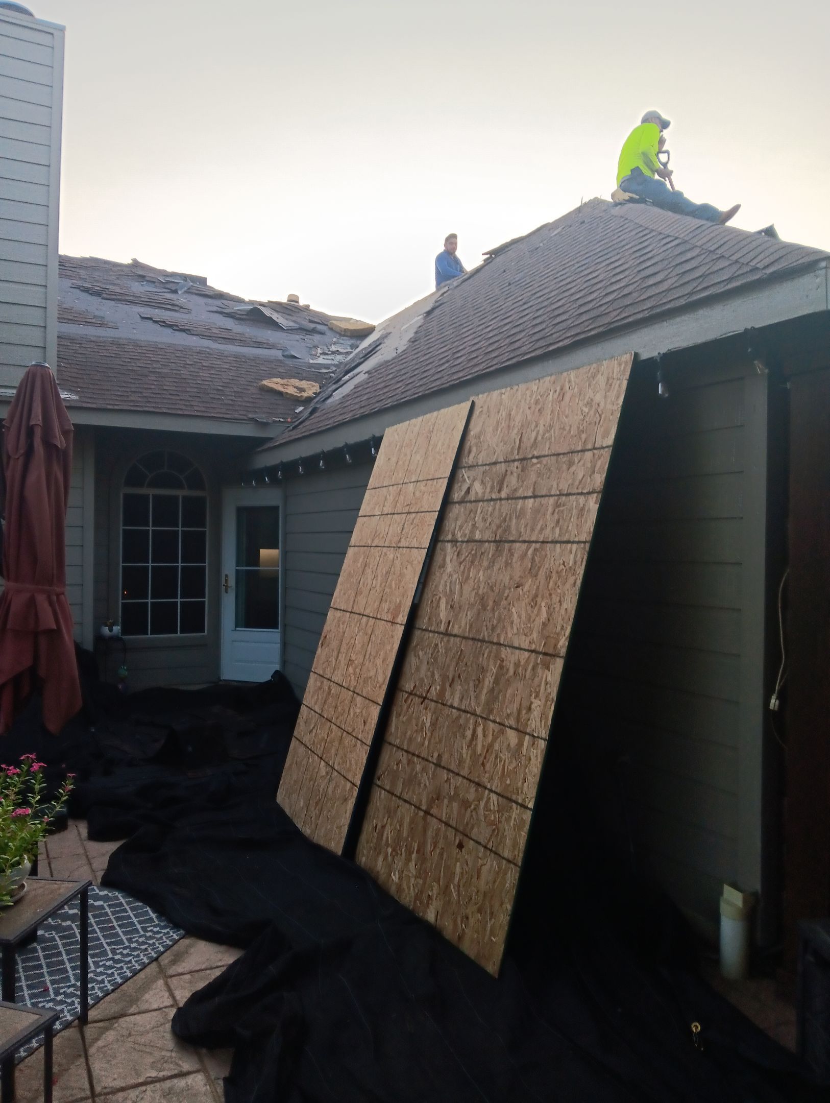 Exterior Makeover Reroof, Gutters and Exterior Paint by Tex-Line Roofing