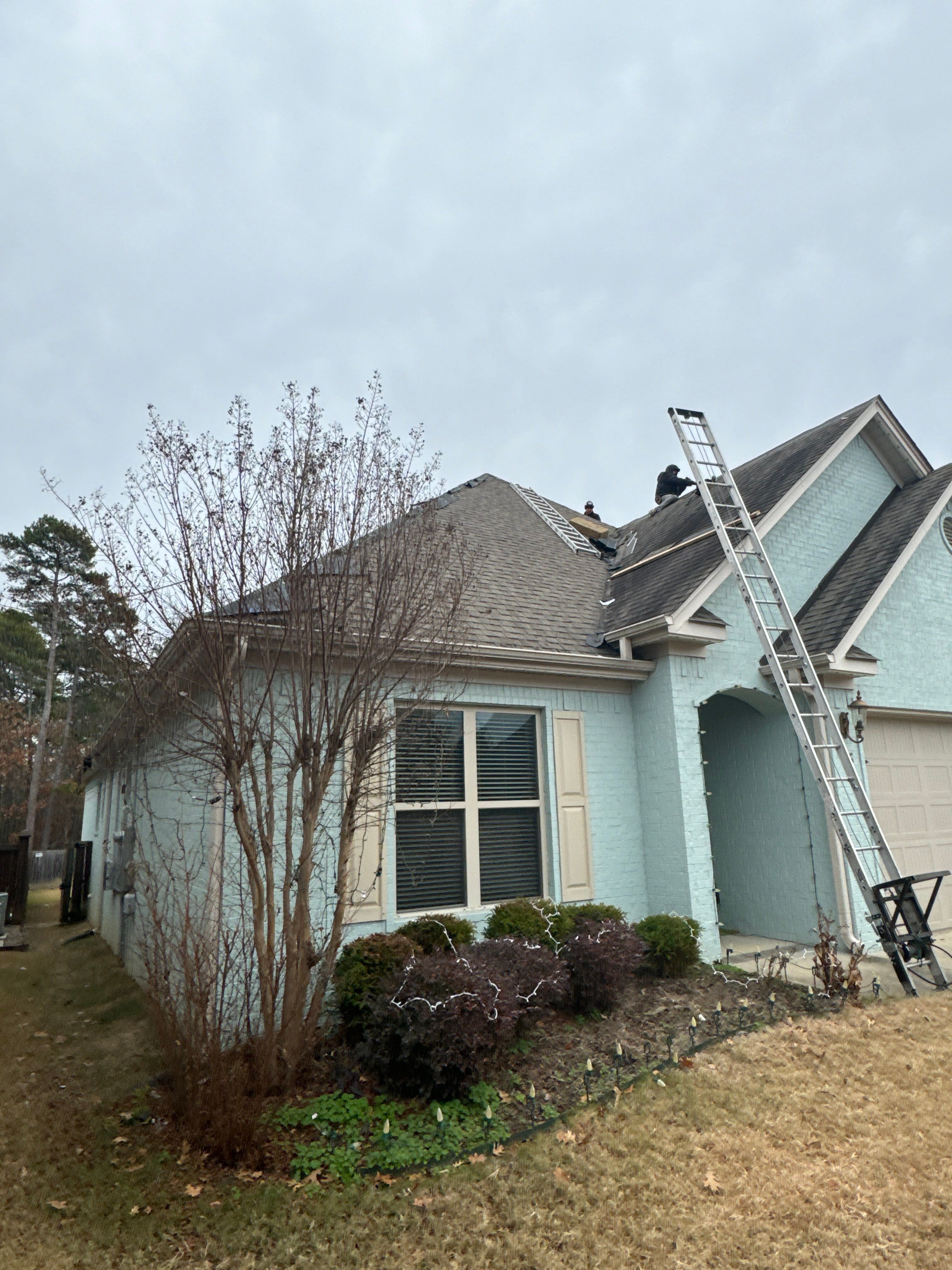 Residential Roofing Installation using IKO Nordic Atlantic Blue by Ringer Roofing, LLC.