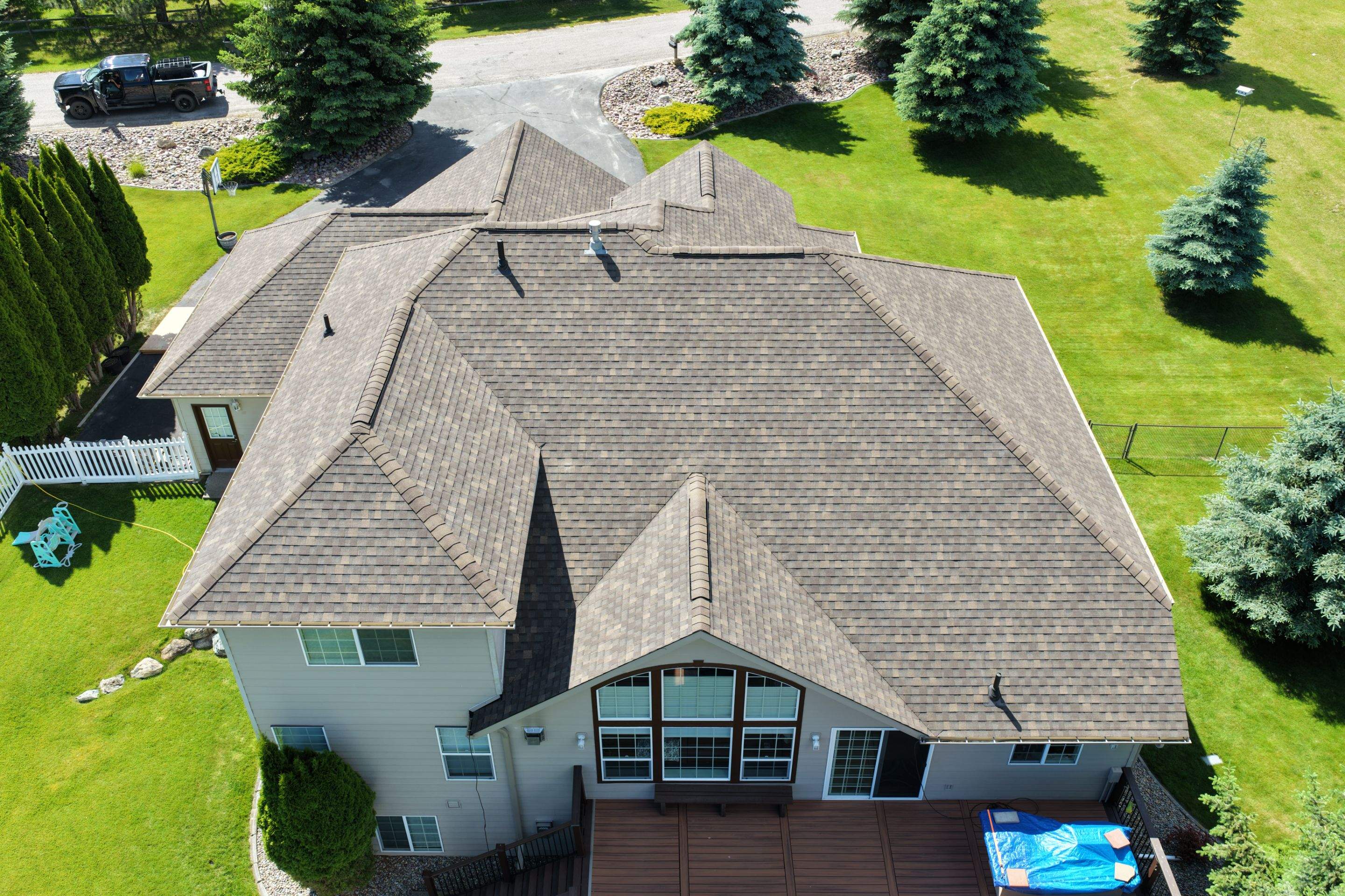 Roof Replacement using GAF Timberline HDZ - Chestnut Valley by Montana Roofing Solutions