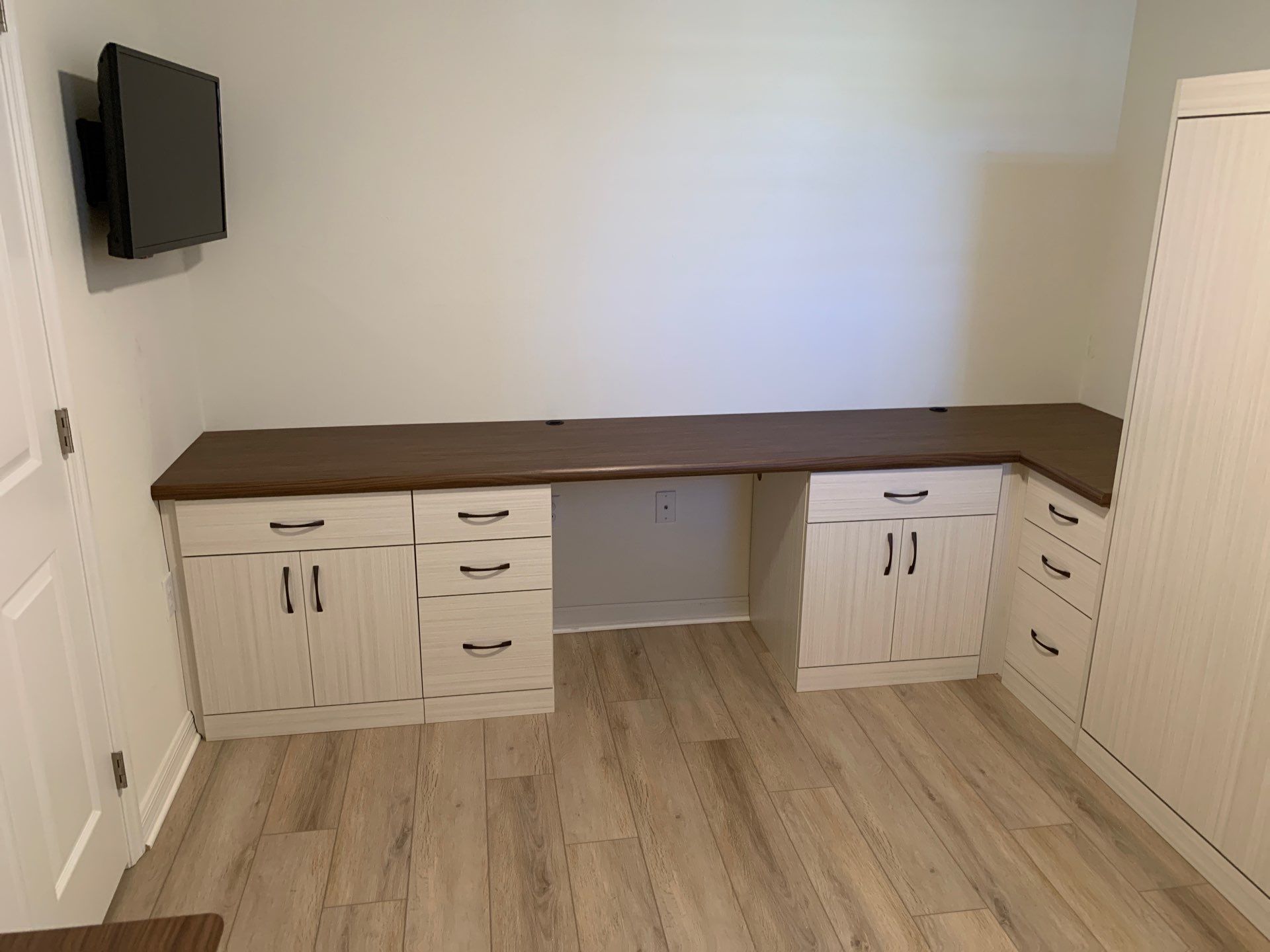 Cosmo Queen Side-Open Murphy Bed with Custom Office by More Space Place